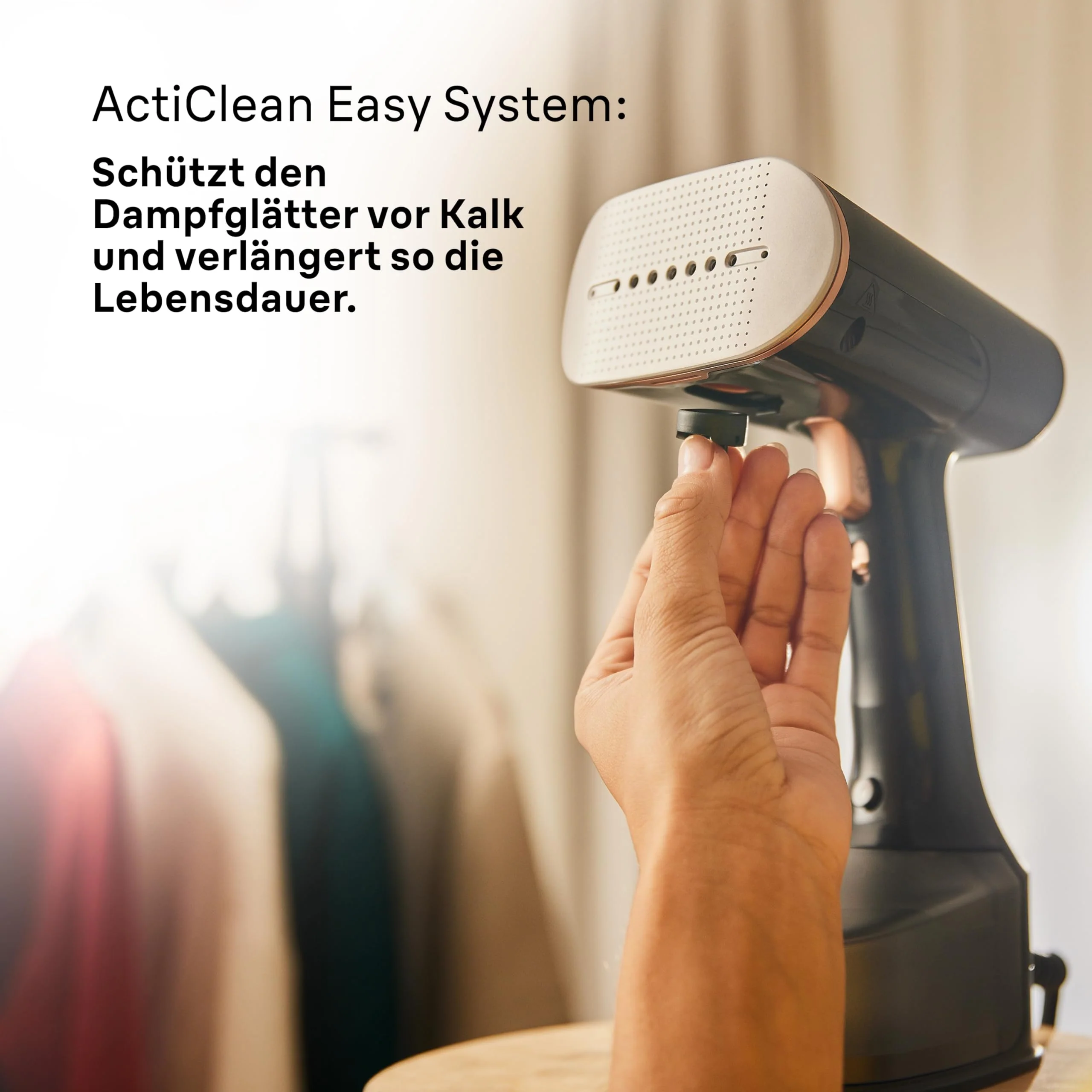 Braun QuickStyle 7 GS7077BK Dampfglätter, Dual FreeGlide 3D Technologie, FastSteam Technologie, Steamer, Dampf 35 g/min, Wassertank 250 ml, 3 m Kabellänge, in 35 Sekunden bereit, 1600W, Schwarz/Kupfer - Image 8