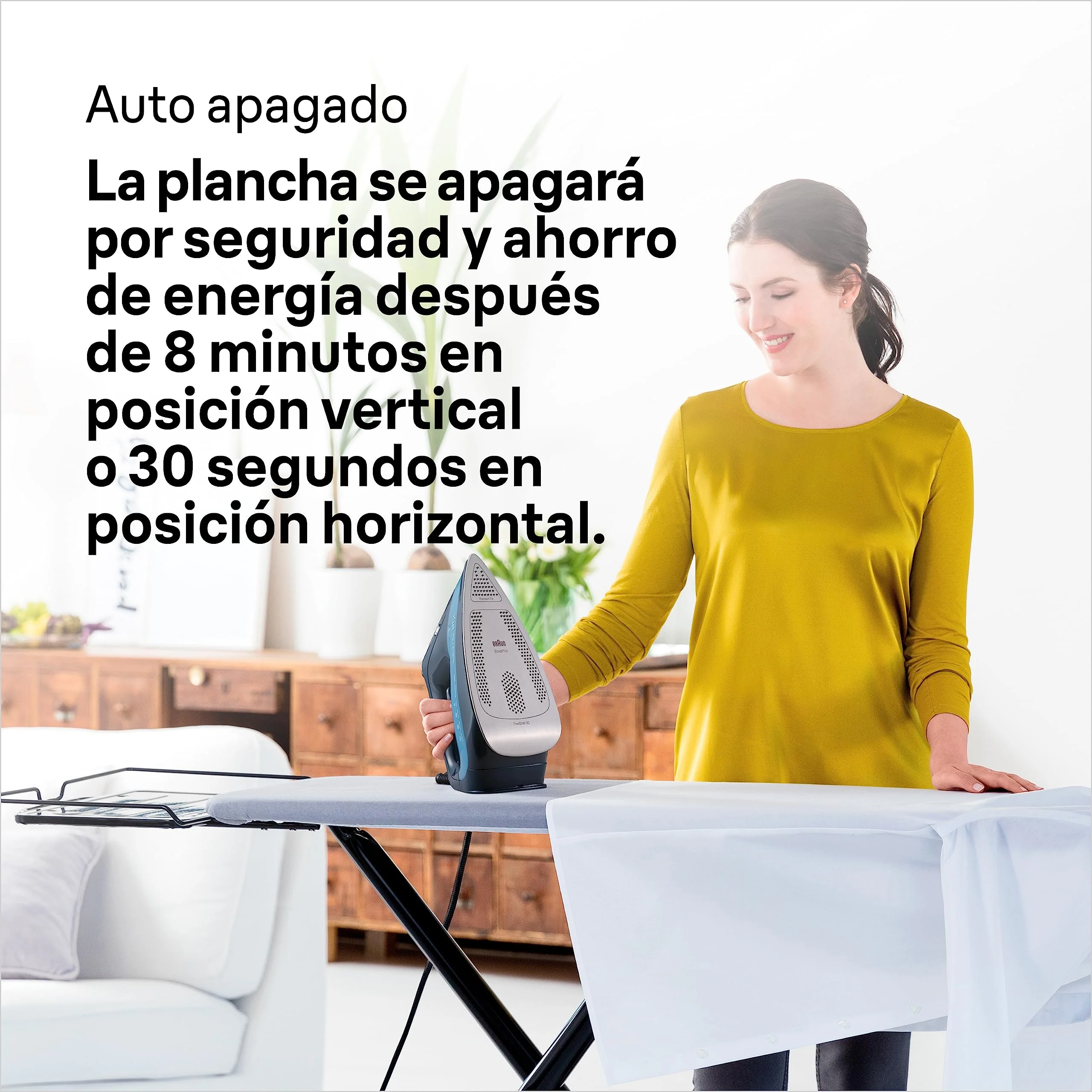 Braun TexStyle 7 Pro Dampfbügeleisen SI 7160 BL - Bügeleisen mit Freeglide 3D Bügelsohle, Vertikaldampf, 3000 Watt, Blau - Image 9
