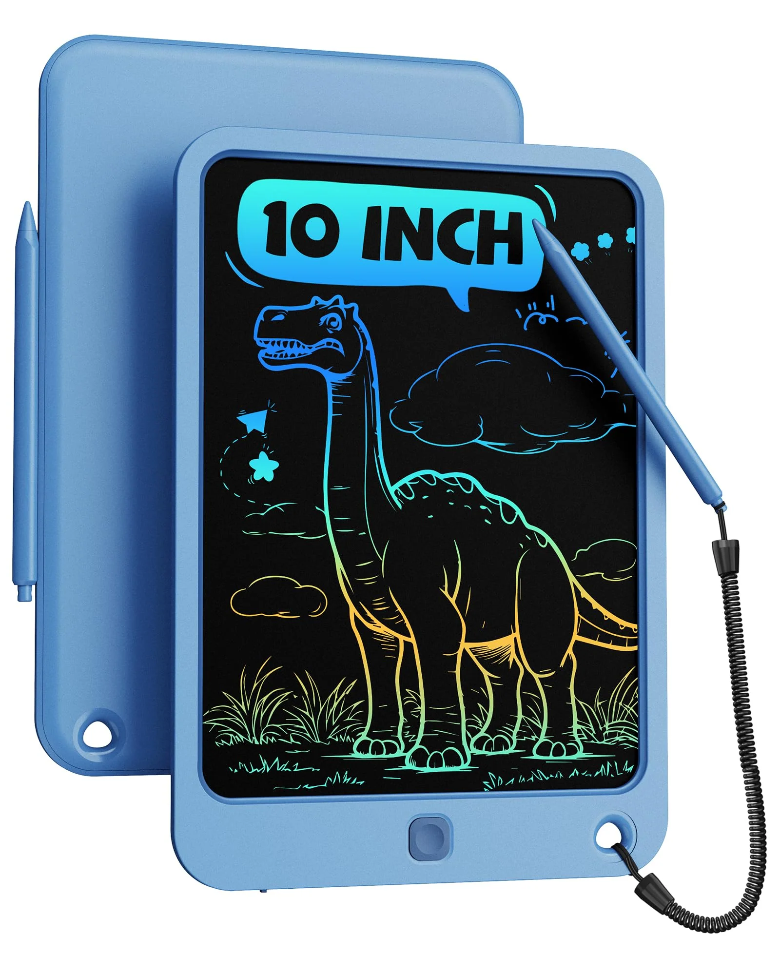 bravokids Kleinkinderspielzeug für Jungen Mädchen 3 4 5 6 7 Jahre alt, 10 Zoll LCD Schreibbrett buntes Doodle Board für Kinder, Zeichentablett Zeichenblöcke (blau) - Image 5