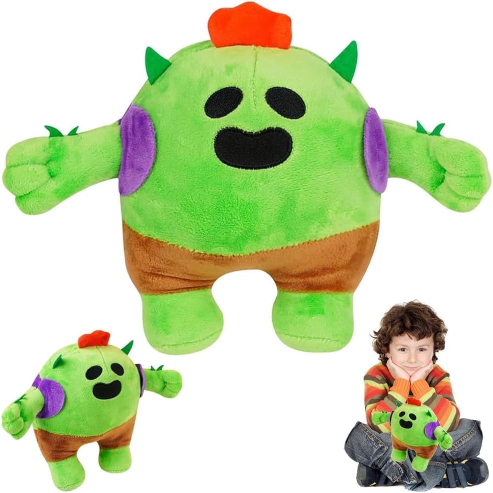 Brawl-Stars Plüschtier, 20cm Brawl-Stars Kuscheltiere Cactus Kuscheltiere Plüschtier Kaktus Grün Kaktus Kuscheltier, Kaktus Figuren Kaktus Plüsch Kaktus Puppe Stofftier Cactus Puppe für Fans Kinder - Image 8