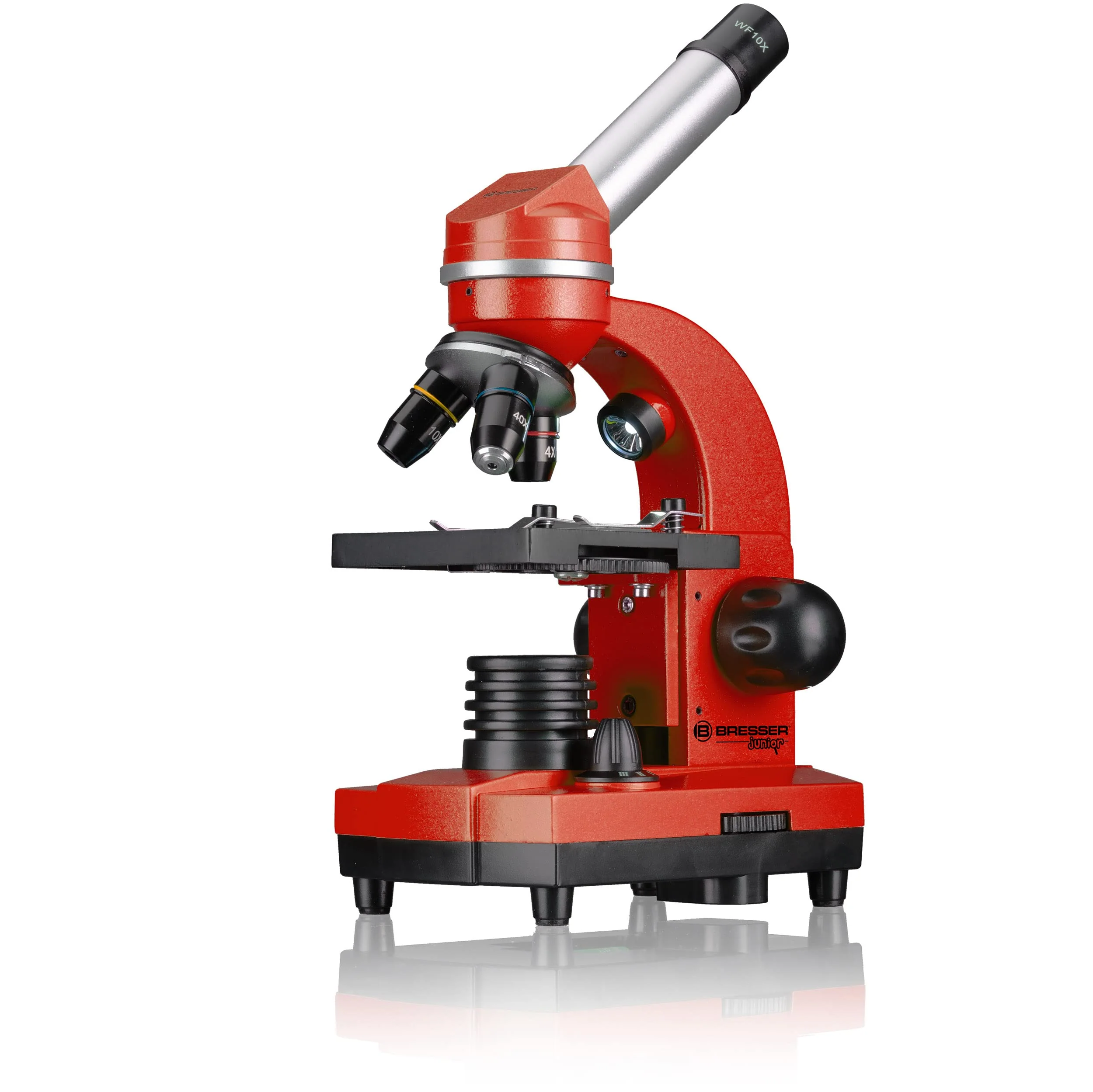 Bresser Junior Schülermikroskop BIOLUX SEL mit Smartphonehalter, reichhaltigem Zubehör und Barlow-Zoom-System für Kinder, Einsteiger und Erwachsene, rot - Image 5