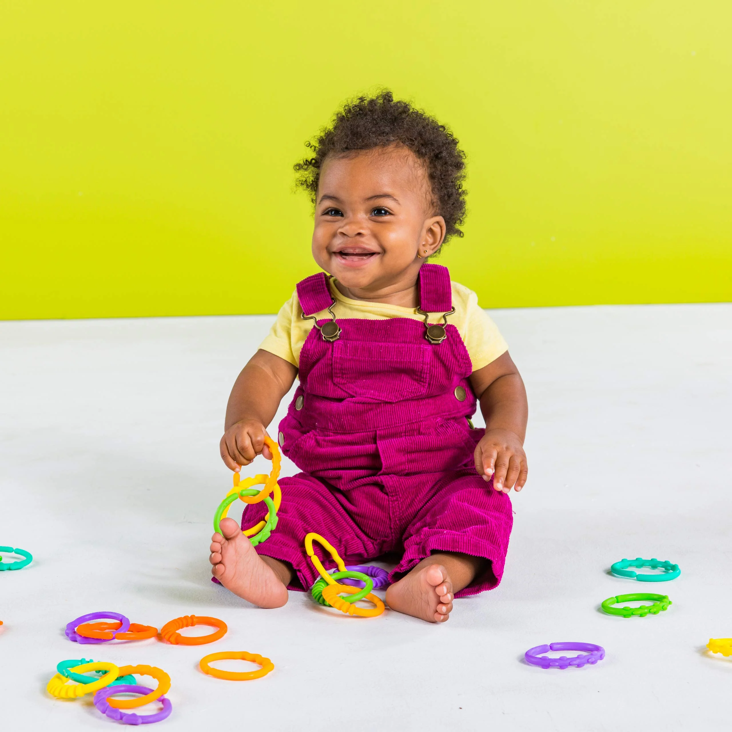 Bright Starts, Oball, Kinderwagenkette Verbindungsglieder, Lots of Links, biegbar, einfach zu befestigen, leichte Reinigung, perfekt für unterwegs - Image 2