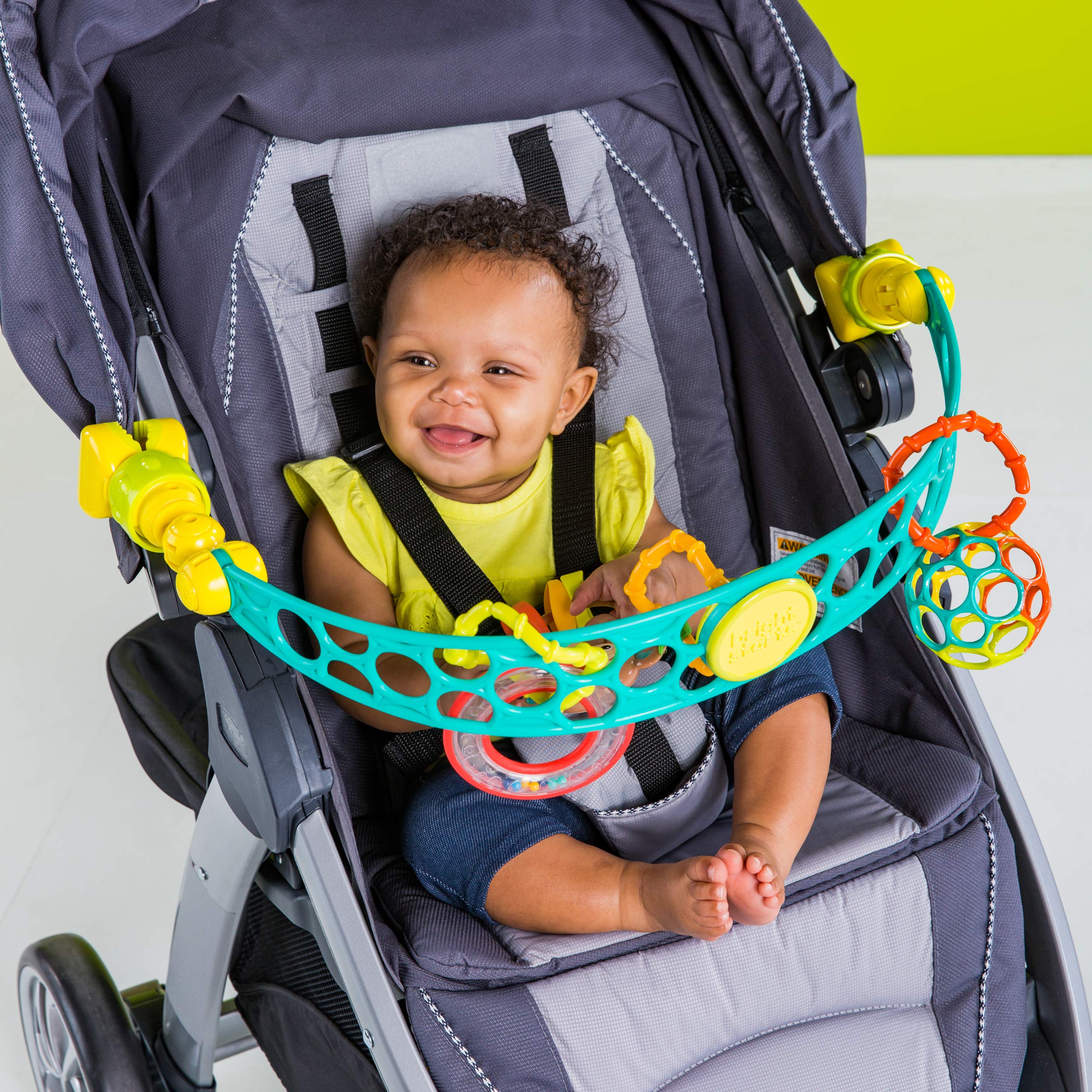 Bright Starts Oball, Spielbogen für den Kinderwagen aus flexiblem, festem Oball-Material für einfaches Greifen - Image 10