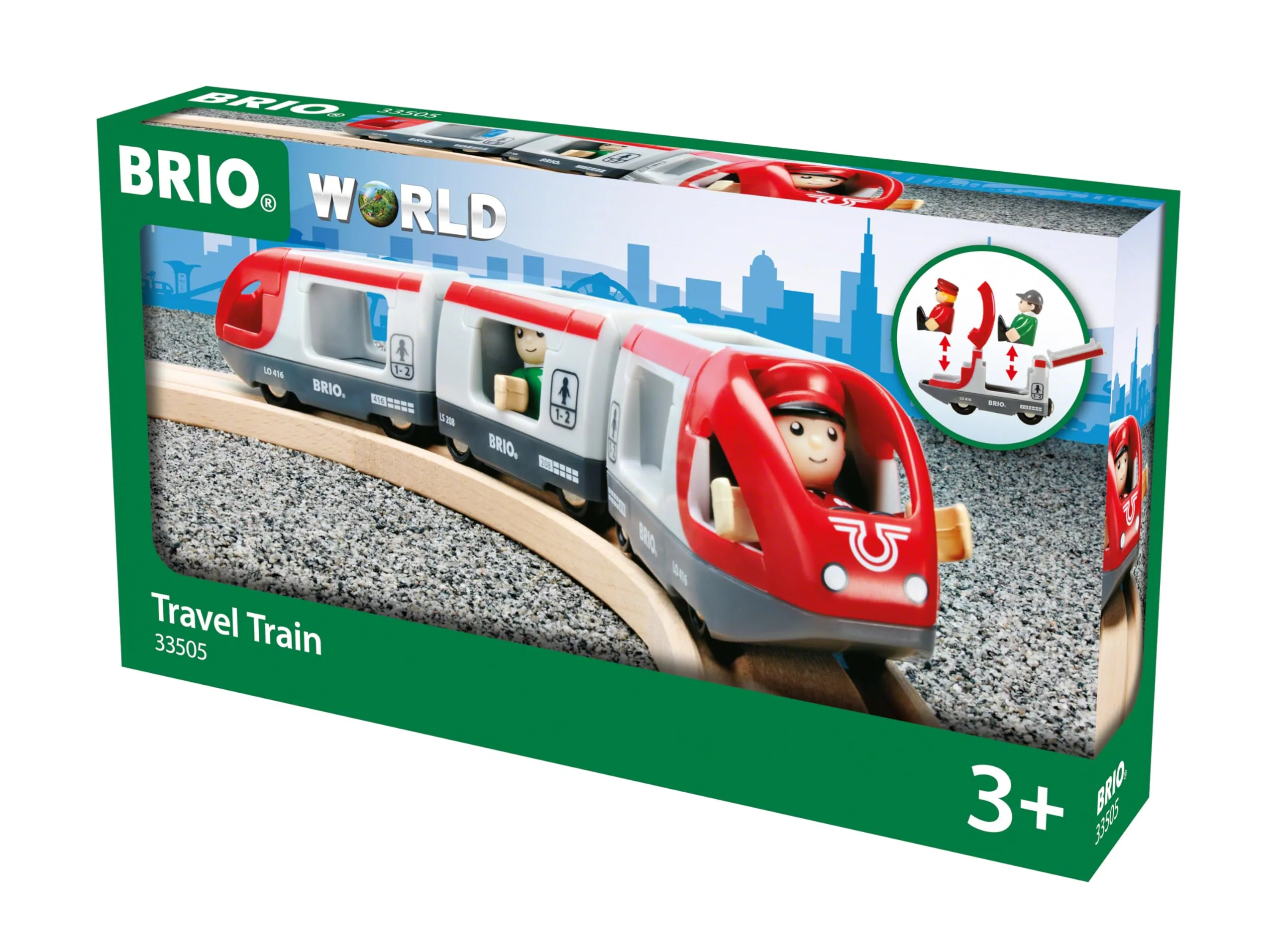 BRIO 33505 - Roter Reisezug - Spielzeuglok, Kleinkind-Spielzeug für Kinder ab 3 Jahren - Image 2