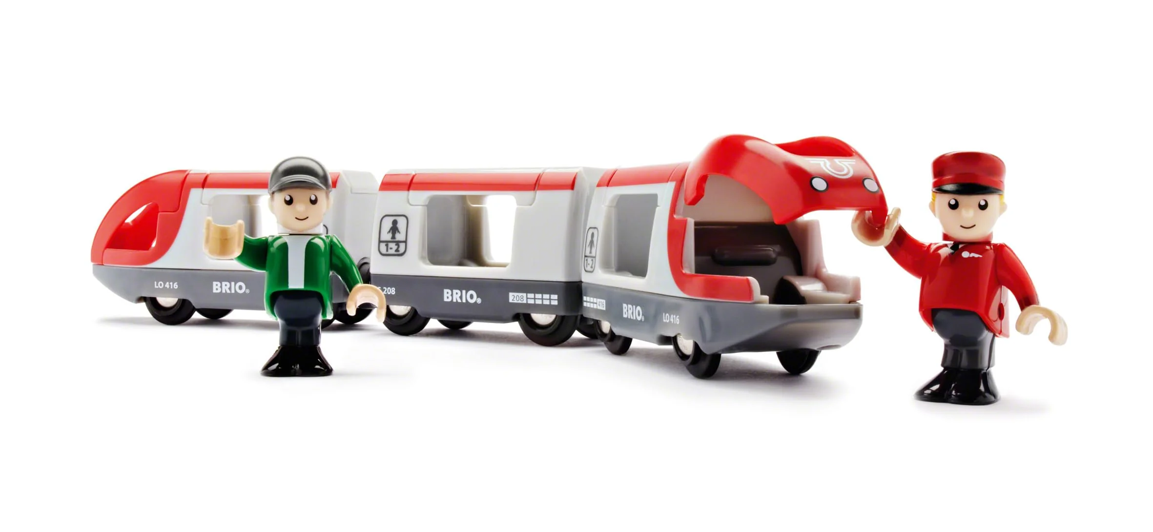 BRIO 33505 - Roter Reisezug - Spielzeuglok, Kleinkind-Spielzeug für Kinder ab 3 Jahren - Image 4