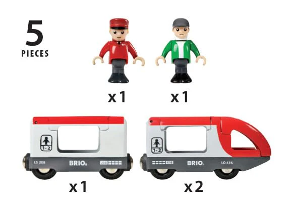 BRIO 33505 - Roter Reisezug - Spielzeuglok, Kleinkind-Spielzeug für Kinder ab 3 Jahren - Image 5