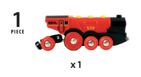 BRIO World 33592 Rote Lola elektrische Lok - Batterie-Lokomotive mit Licht & Sound - Kleinkinderspielzeug empfohlen ab 3 Jahren - Image 6