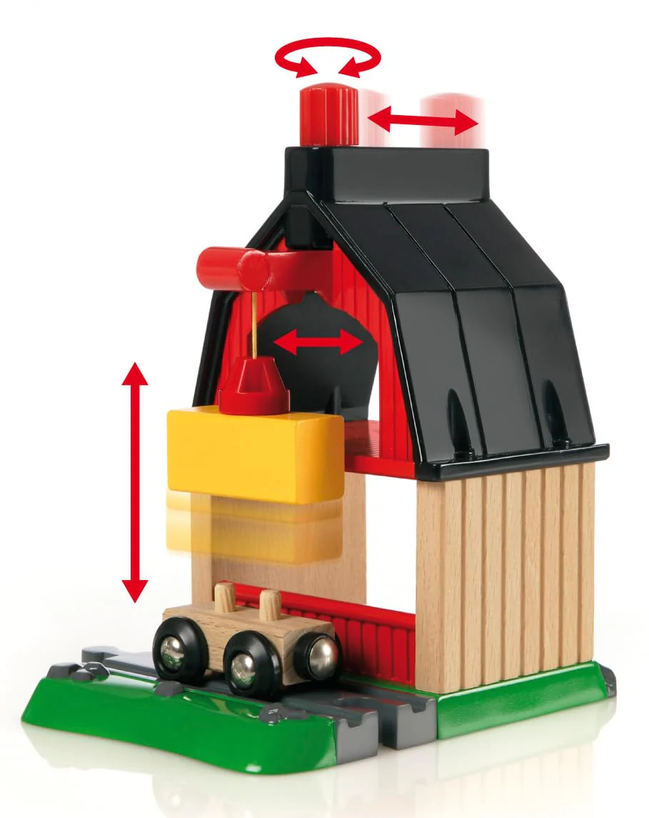BRIO World 33719 Bahn Bauernhof Set - Holzeisenbahn mit Bauernhof, Tieren und Holzschienen - Kleinkinderspielzeug empfohlen ab 3 Jahren - Image 3