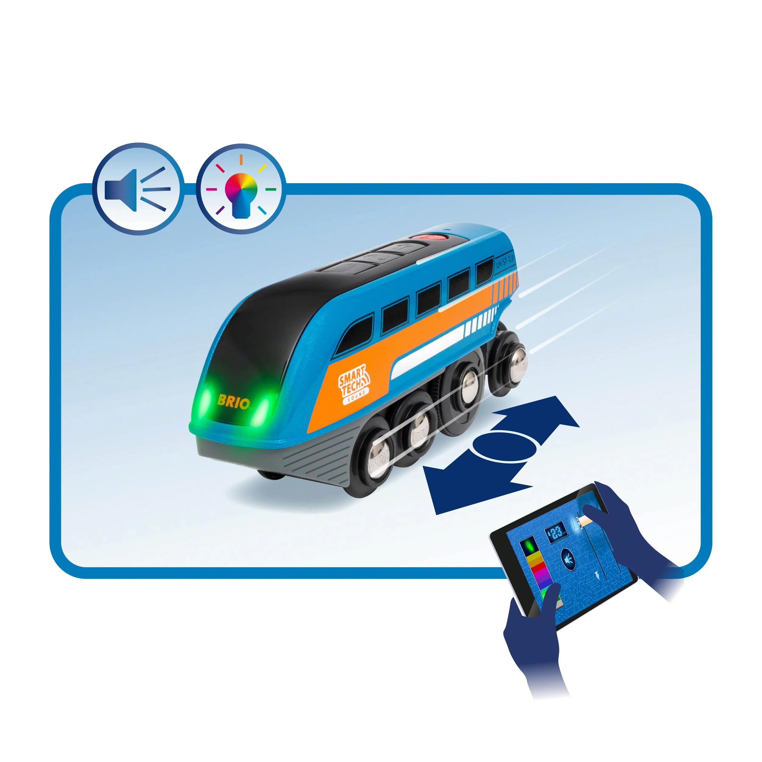 BRIO World 33971 Smart Tech Sound Lok mit Aufnahmefunktion - Elektrischer Zug mit Tunnel - Interaktives Spielzeug empfohlen ab 3 Jahren - Image 4
