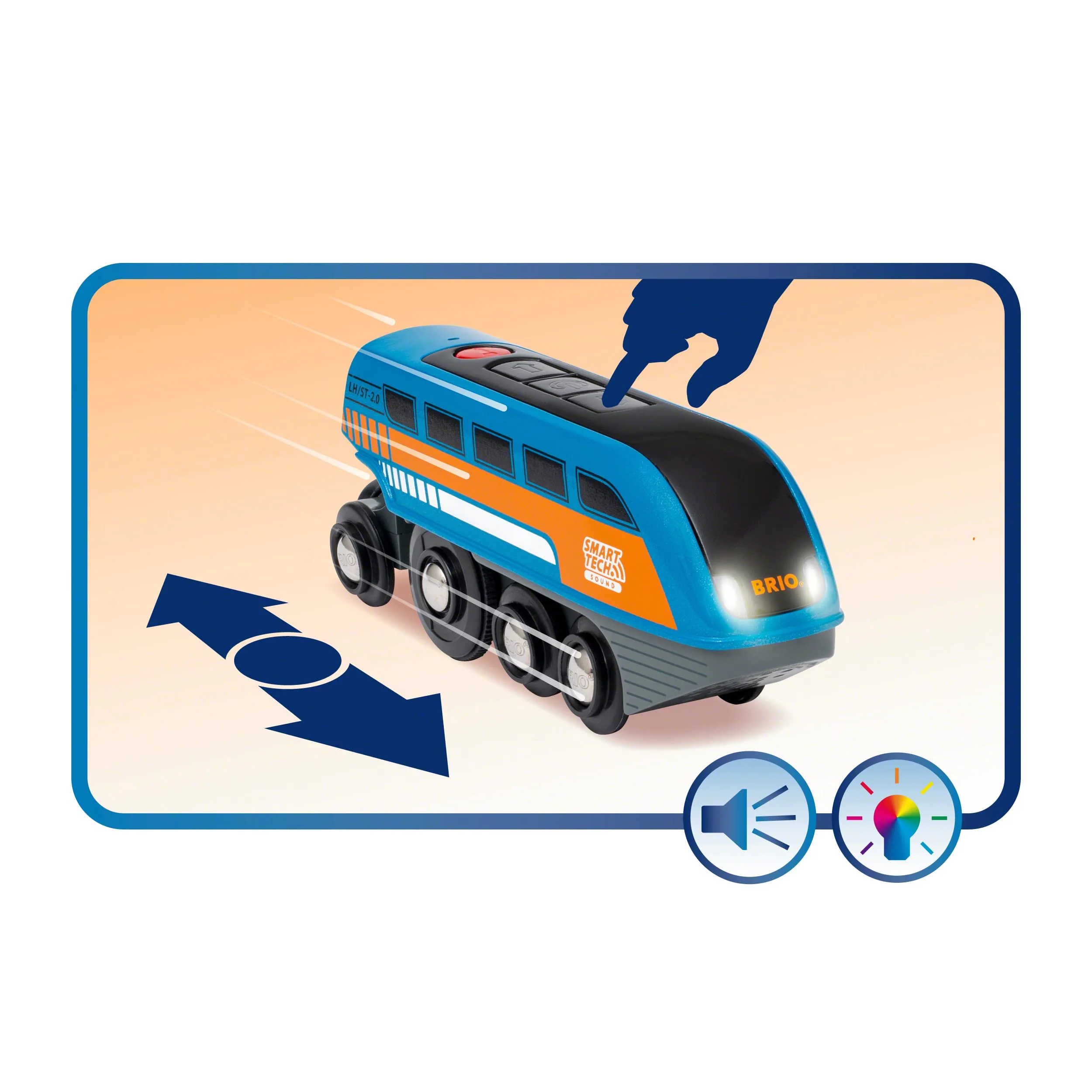 BRIO World 33971 Smart Tech Sound Lok mit Aufnahmefunktion - Elektrischer Zug mit Tunnel - Interaktives Spielzeug empfohlen ab 3 Jahren - Image 5