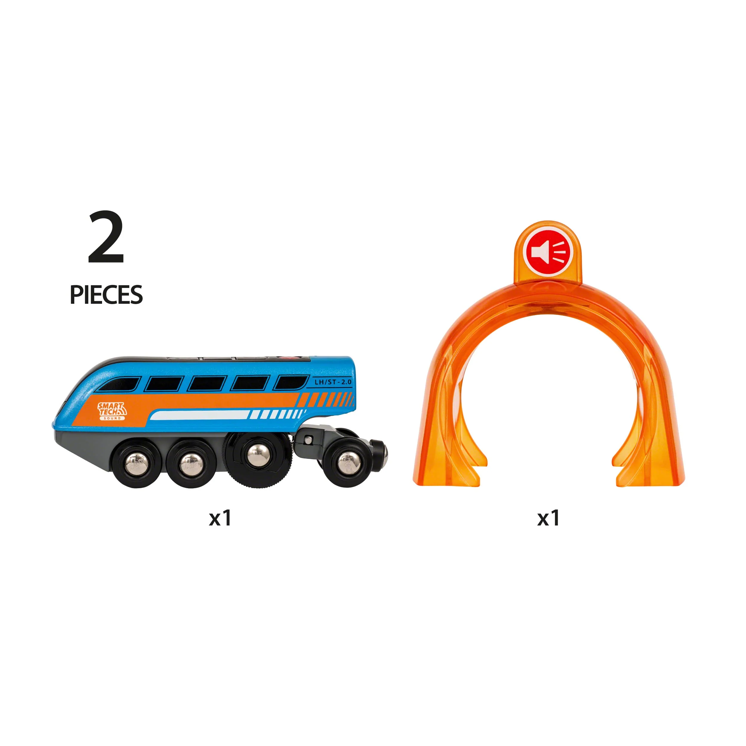 BRIO World 33971 Smart Tech Sound Lok mit Aufnahmefunktion - Elektrischer Zug mit Tunnel - Interaktives Spielzeug empfohlen ab 3 Jahren - Image 9