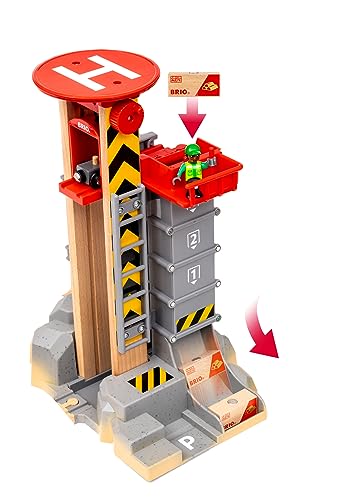 BRIO World 36010 Gebirgs-Frachten Set Deluxe - Eisenbahn-Spaß auf Mehreren Ebenen mit viel Zubehör - Viele Spielmöglichkeiten durch frei kombinierbare Elemente - Empfohlen für Kinder ab 3 Jahren - Image 2