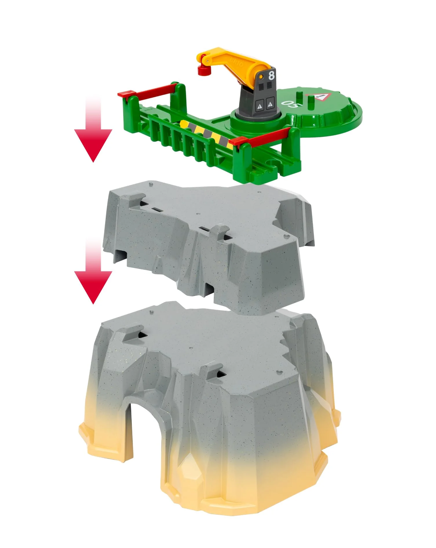 BRIO World 36010 Gebirgs-Frachten Set Deluxe - Eisenbahn-Spaß auf Mehreren Ebenen mit viel Zubehör - Viele Spielmöglichkeiten durch frei kombinierbare Elemente - Empfohlen für Kinder ab 3 Jahren - Image 8