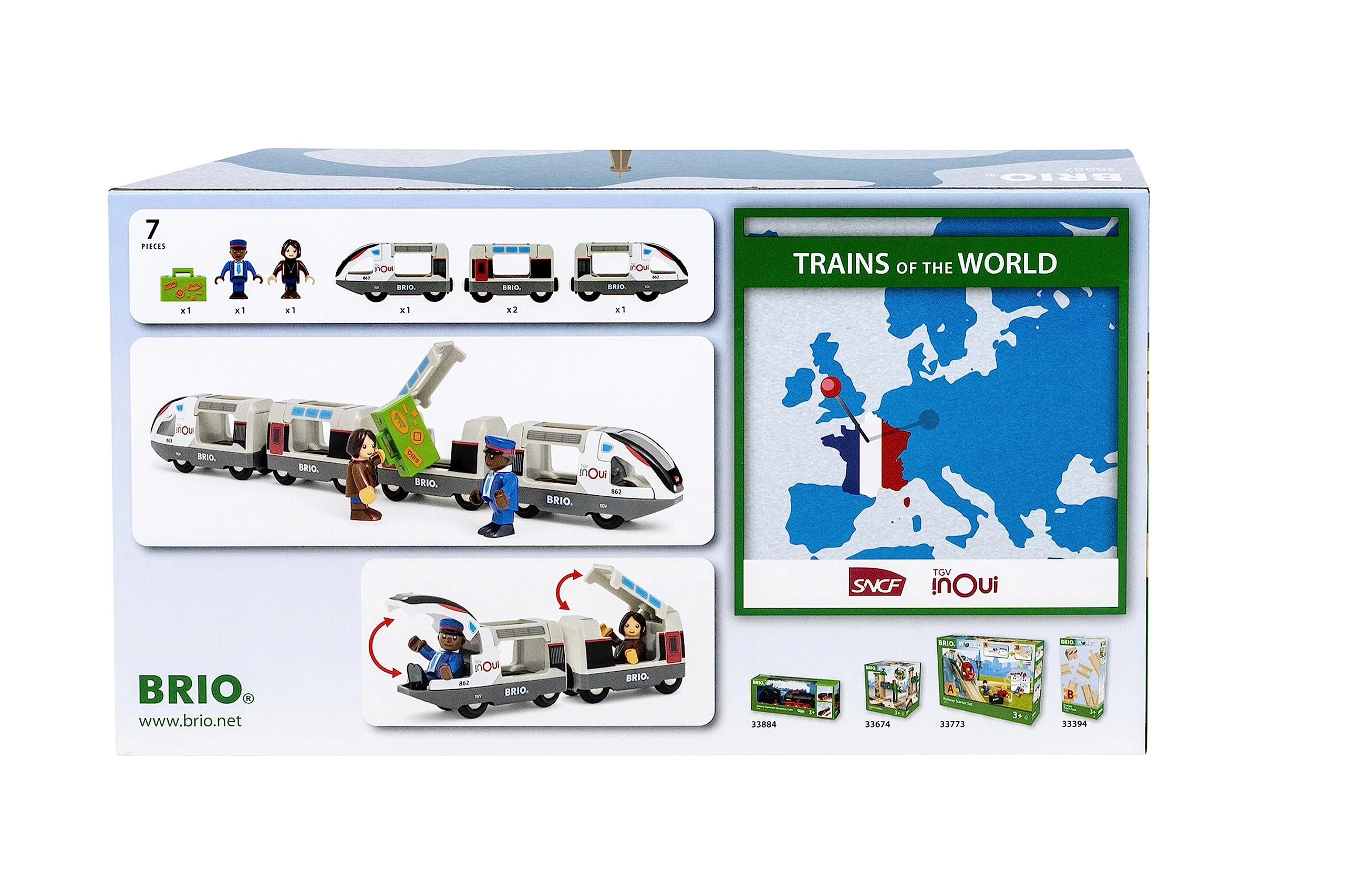 BRIO World – 36087 Trains of The World TGV Hochgeschwindigkeitszug | Spielzeuglok für Kinder ab 3 Jahren - Image 6