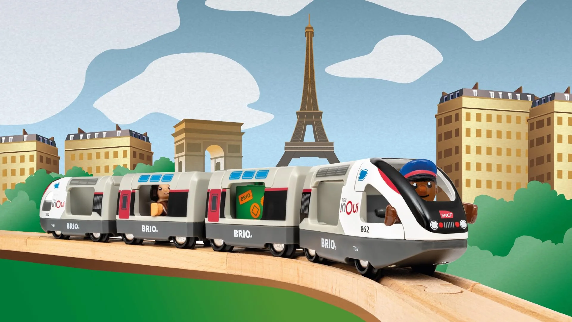 BRIO World – 36087 Trains of The World TGV Hochgeschwindigkeitszug | Spielzeuglok für Kinder ab 3 Jahren - Image 8