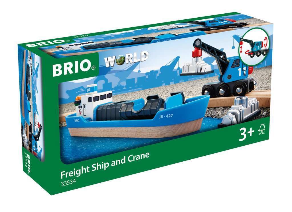 BRIO World - Containerschiff mit Kranwagen - Image 2