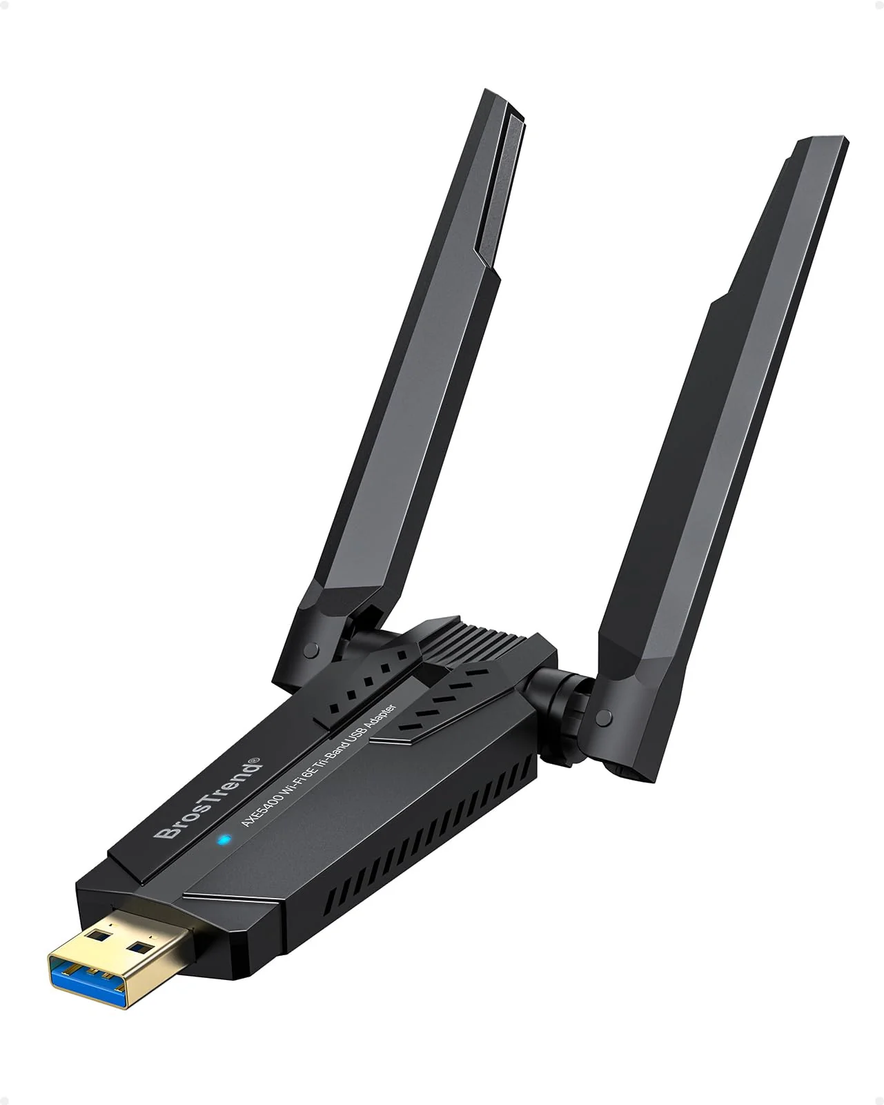 BrosTrend WiFi 6E USB WLAN Stick für PC, AXE5400 WLAN Adapter PC Hohe Reichweite, Tri-Band 6GHz / 5GHz / 2,4GHz WLAN Antenne PC, WLAN Empfänger WiFi 6 WLAN USB, WPA3, MU-MIMO, NUR für Windows 11/10 - Image 6