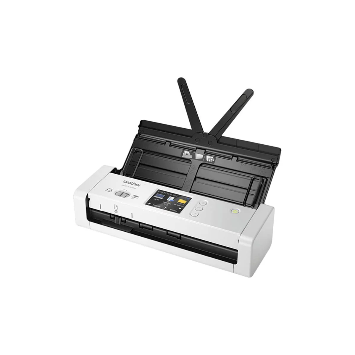 Brother ADS-1700W Kompakter und intelligenter Dokumentenscanner | Dokumentenzuführung | Automatisches Scannen | Wi-Fi/Wi-Fi Direct, Weiß/Schwarz - Image 4