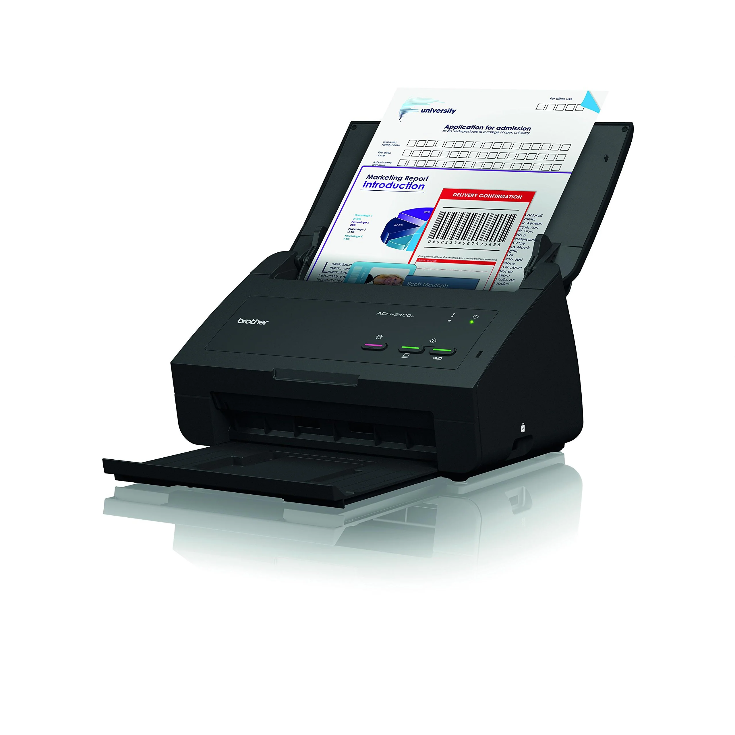 Brother ADS-2100E ADF Kompakter Dokumentenscanner (mit USB host) - Image 3
