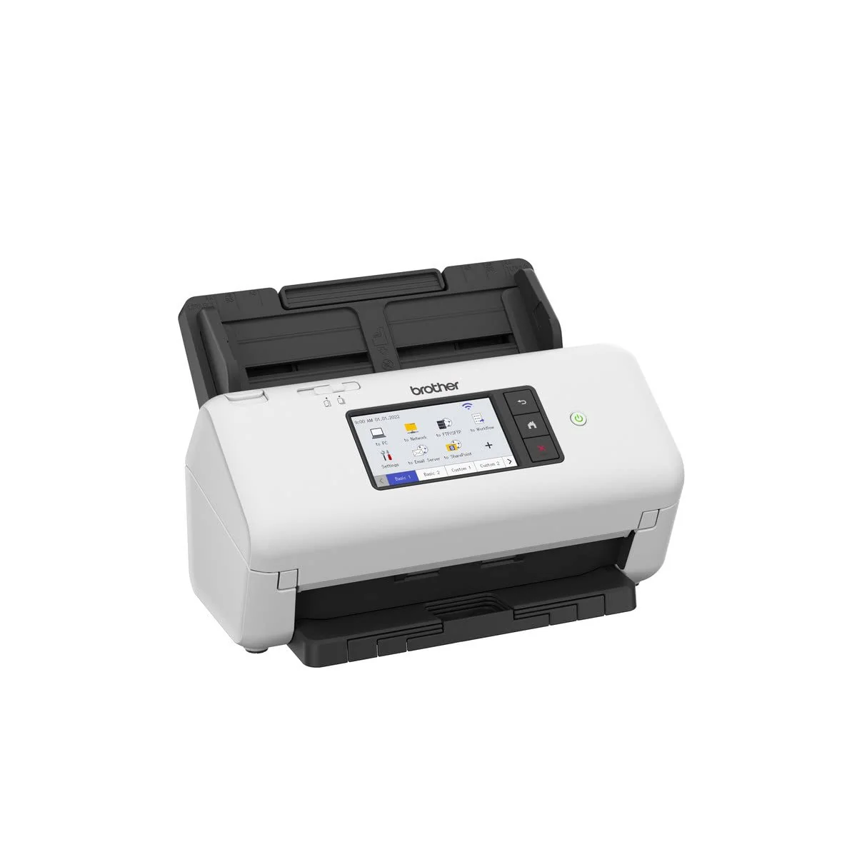 Brother ADS-4700W, Professioneller Dokumentenscanner mit USB, LAN und WLAN, Duplex Scan, Touchscreen, ADS4700WRE1, Weiß - Image 4
