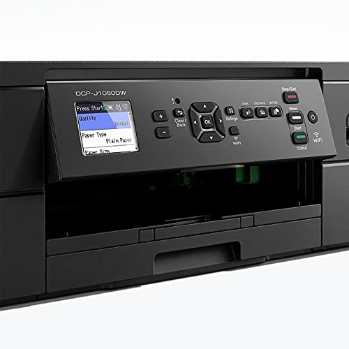 BROTHER DCP-J1050DW Kabelloser Farbtintenstrahldrucker, 7,6 cm 1 (Drucken/Kopieren/Scannen), WLAN/USB 2.0/NFC, Fotos, Tinte im Lieferumfang enthalten, UK-Stecker - Image 3