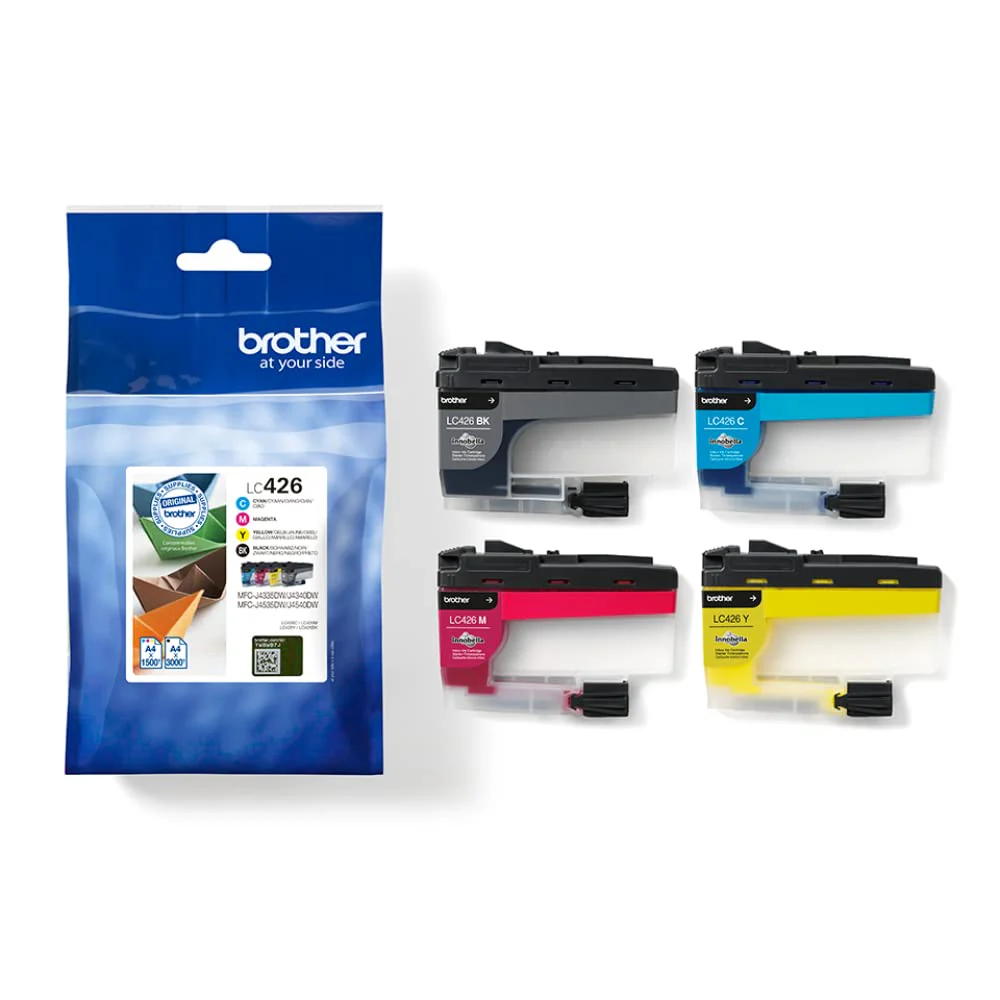 Brother LC-426BK/LC-426C/LC-426M/LC-426Y Inkjet Cartridges, Black/Cyan/Magenta/Yellow,Multi-Pack, Standard Yield, Includes 4 x Inkjet Cartridges, Brother Genuine Supplies - Image 4