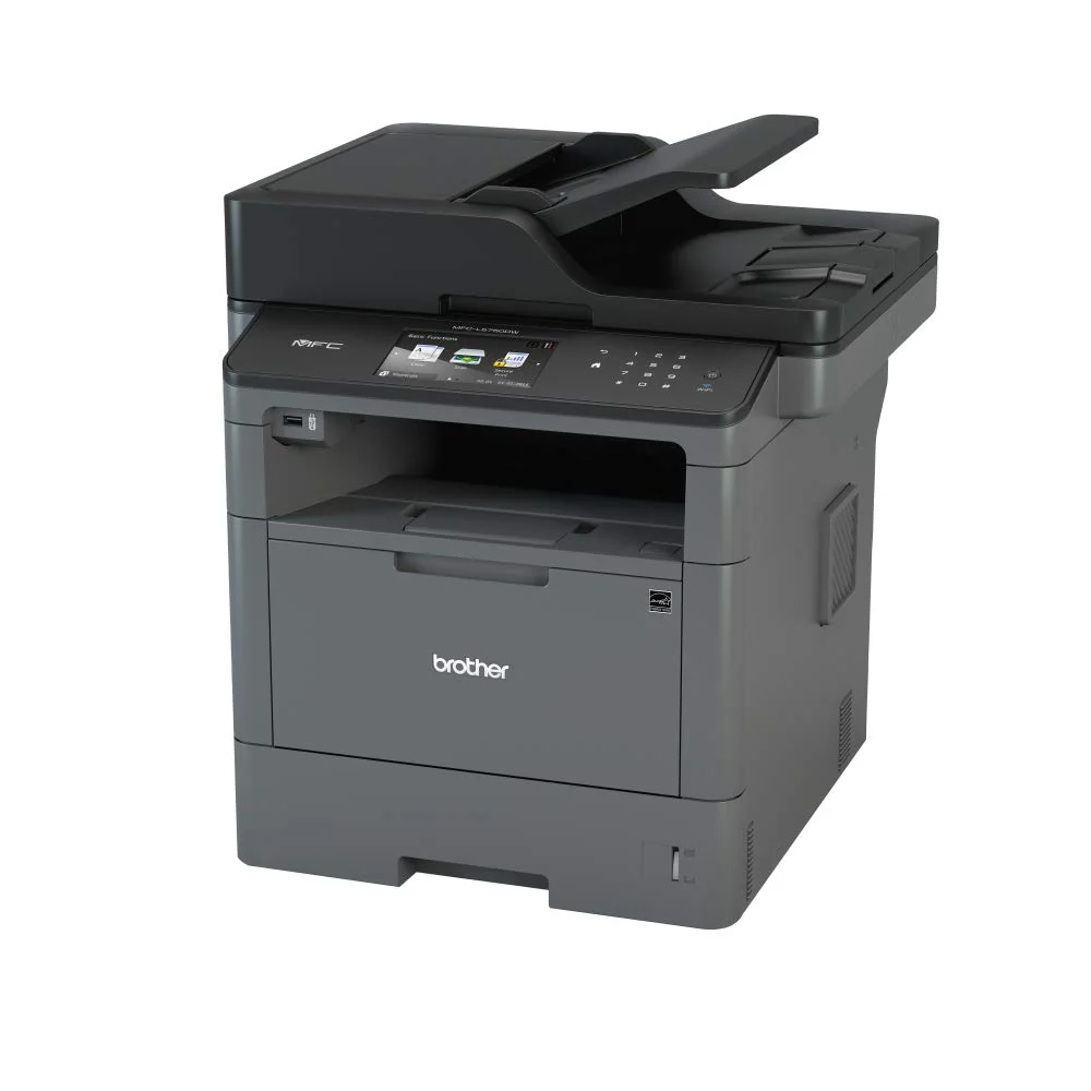 Brother MFCL5750DW Multifunktions-Laserdrucker mit Fax, weiß und schwarz, 40 ppm, kabelgebundenes Netzwerk, WLAN, Drucken, Kopieren und Scannen automatisch, Display (überholt) - Image 6