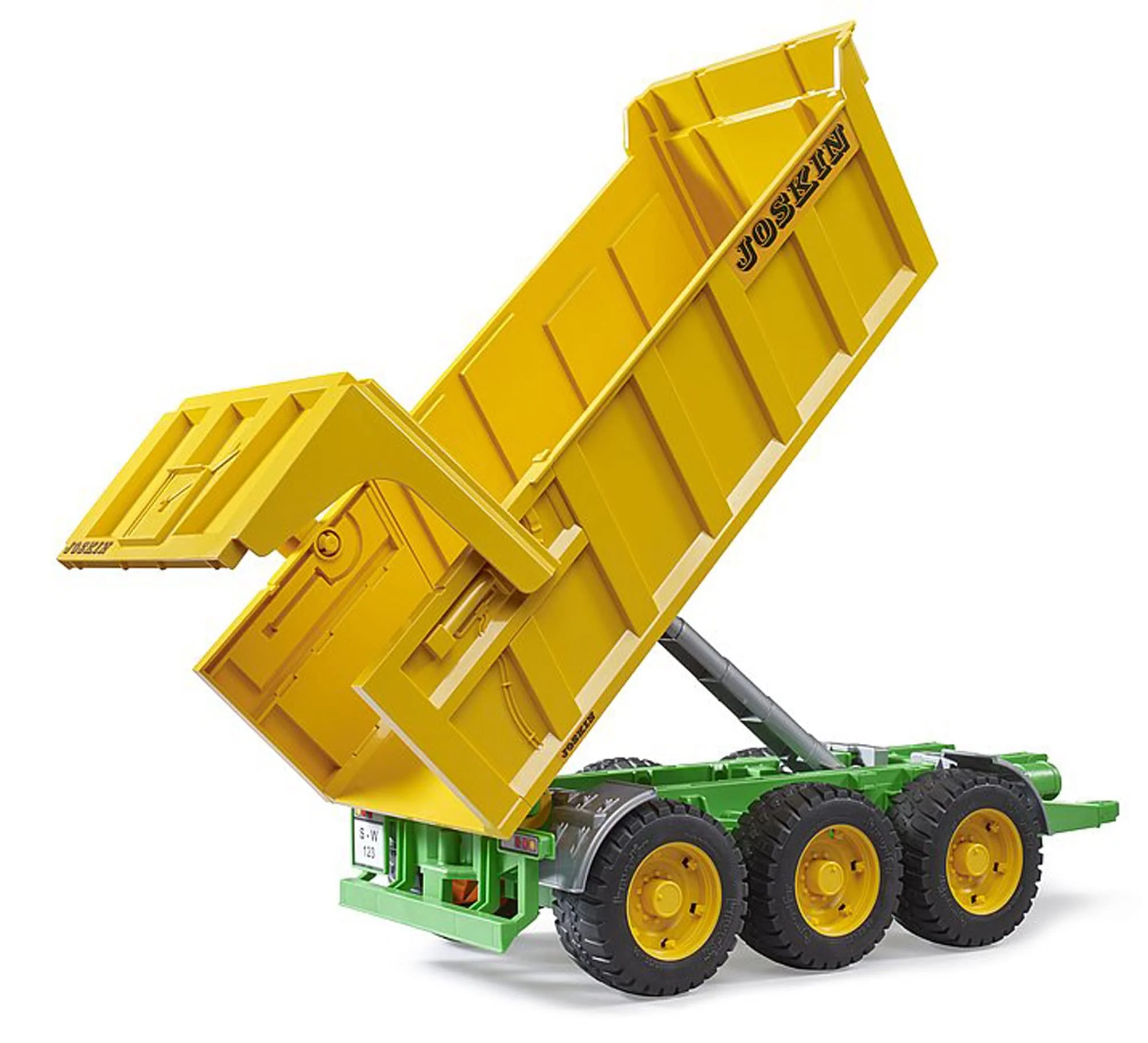 bruder 02212 - Joskin Wannenkippanhänger - 1:16 Kippanhänger, Transportanhänger, Bordwandanhänger, Muldenkipper, Traktorzubehör, Landwirtschaft, Bauernhof - Image 6