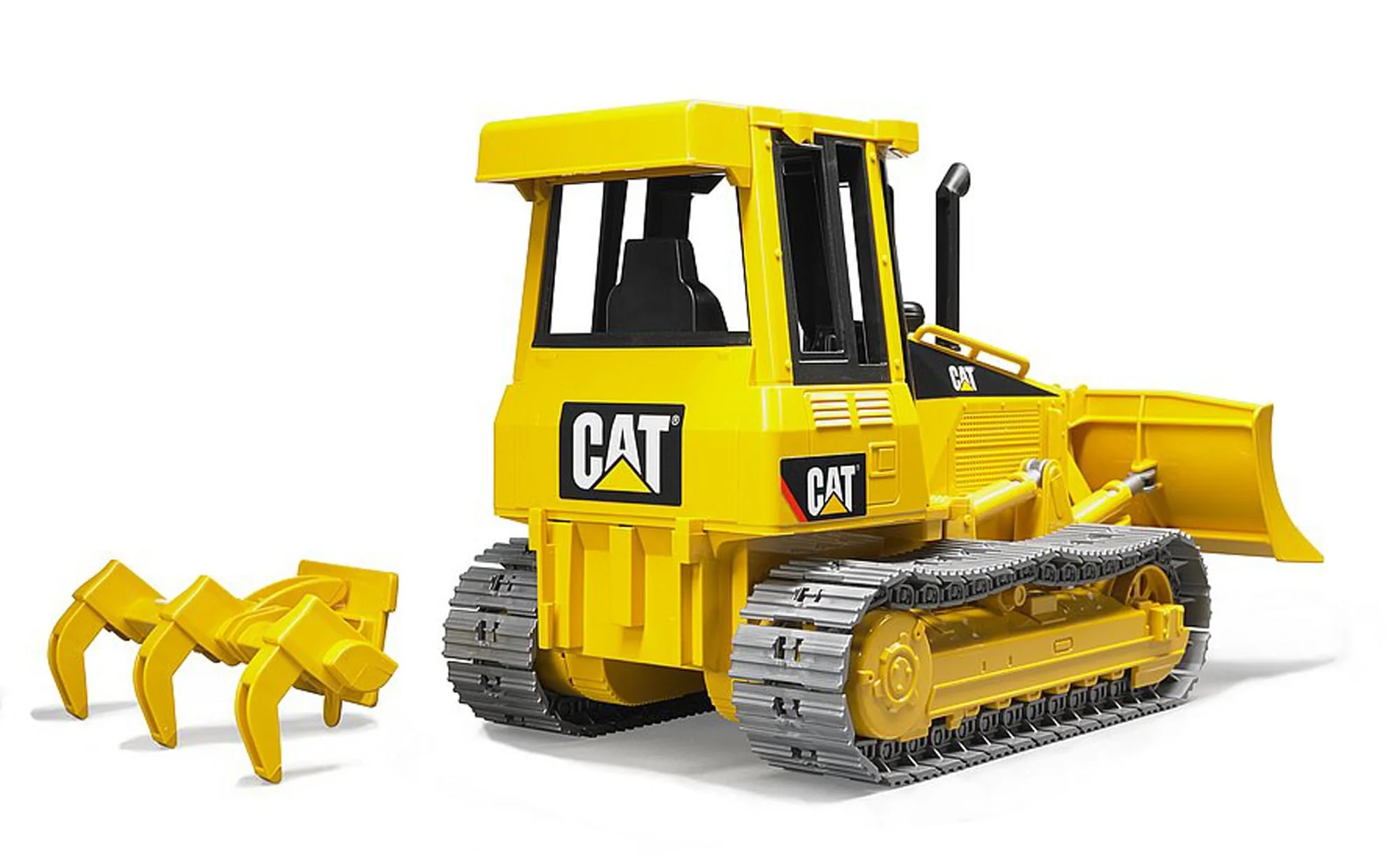 bruder 02443 - Cat Kettendozer inklusive Heckadapter - 1:16 Baufahrzeug, Baustelle, Baumaschine, Planierraupe, Spielzeug - Image 3