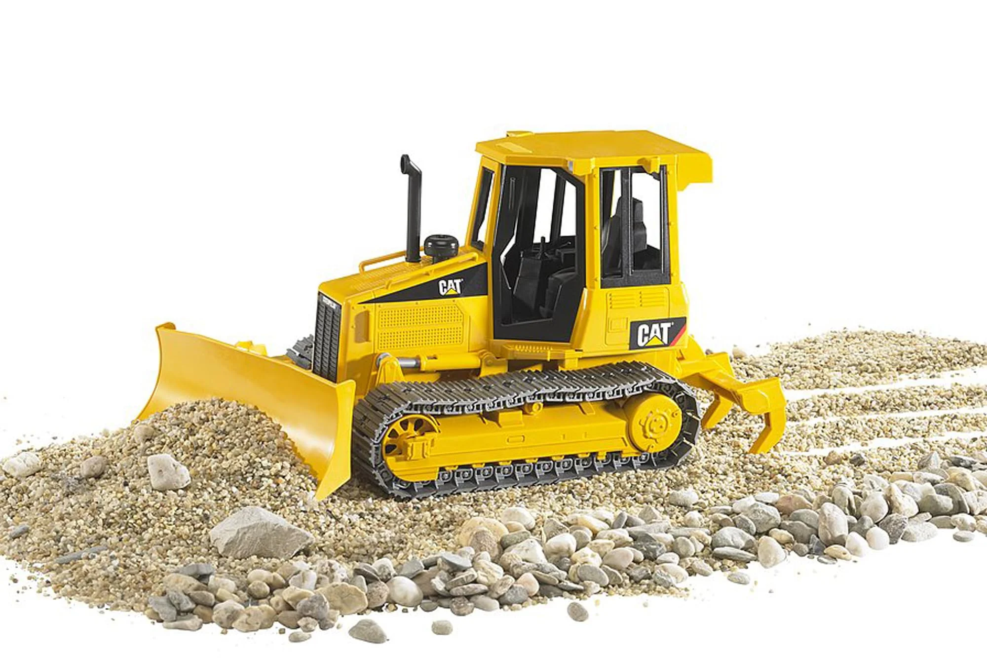 bruder 02443 - Cat Kettendozer inklusive Heckadapter - 1:16 Baufahrzeug, Baustelle, Baumaschine, Planierraupe, Spielzeug - Image 5