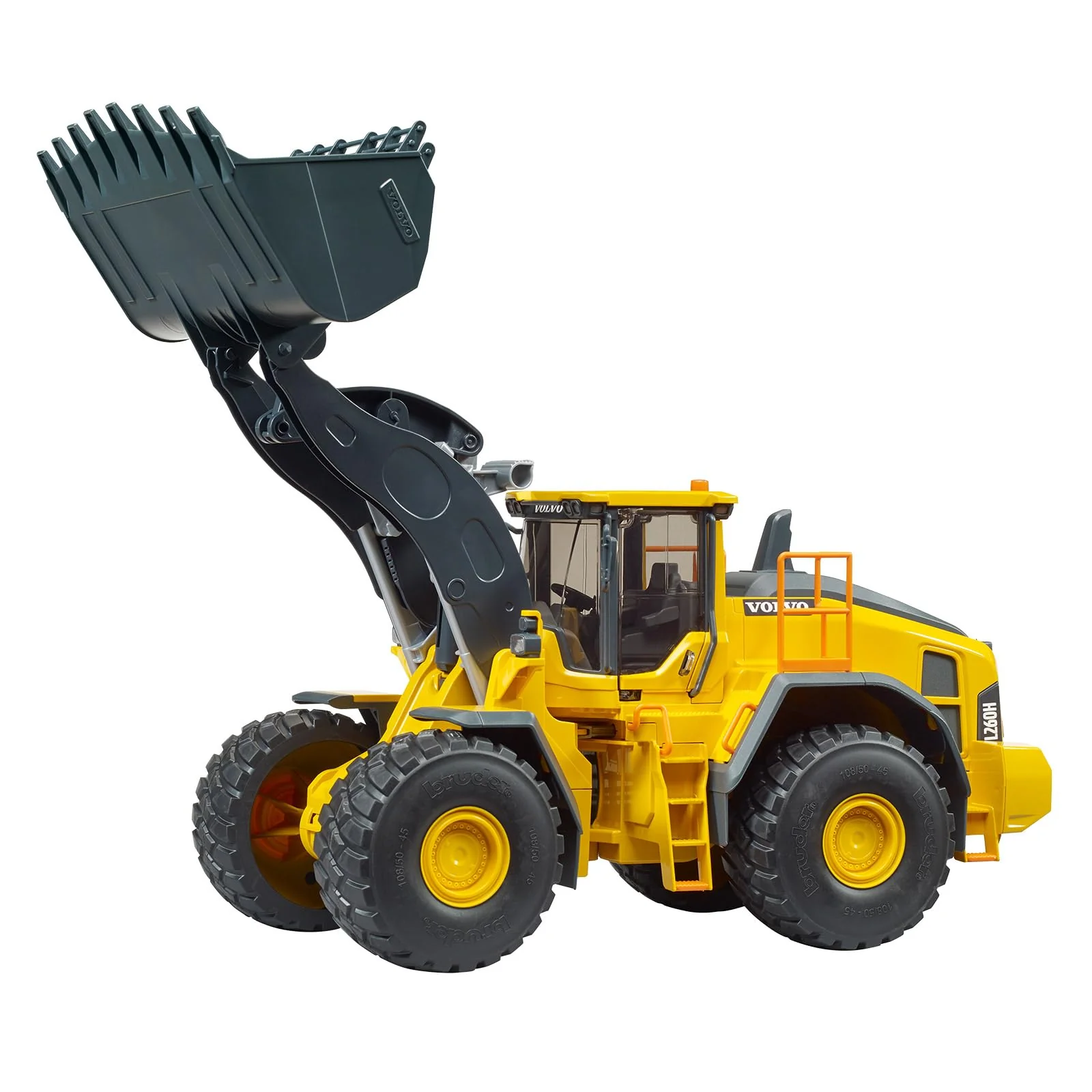 bruder 02458 - Volvo Radlader L260H - 1:16 Baufahrzeug Baustelle Baumaschine Lader Bagger Spielzeug - Image 3