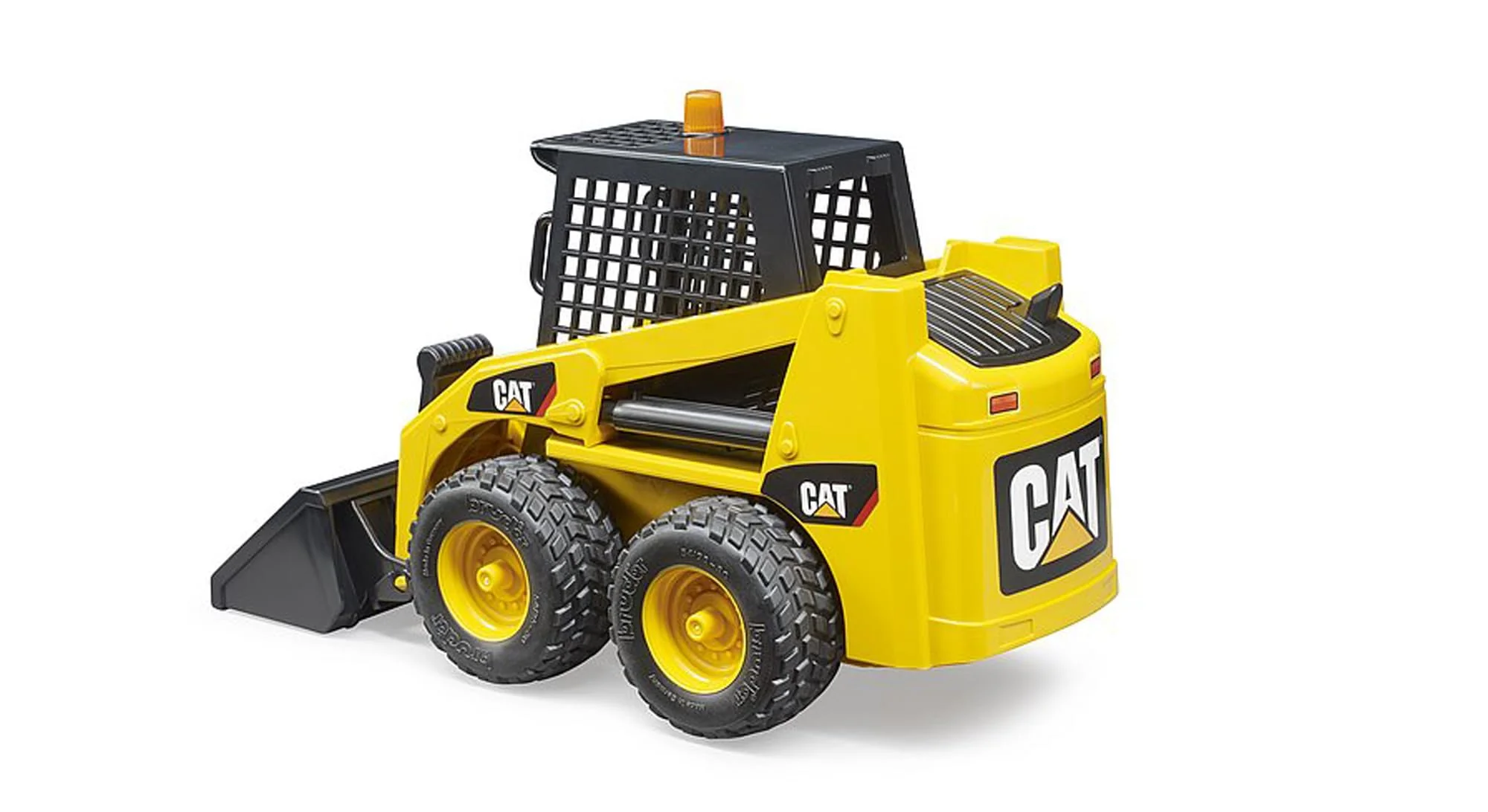 bruder 02481 - Cat Kompaktlader - 1:16 Fahrzeug, Frontschaufel, Baustelle, Baufahrzeug, Baumaschine, Spielzeug, Schwarz / Gelb - Image 2