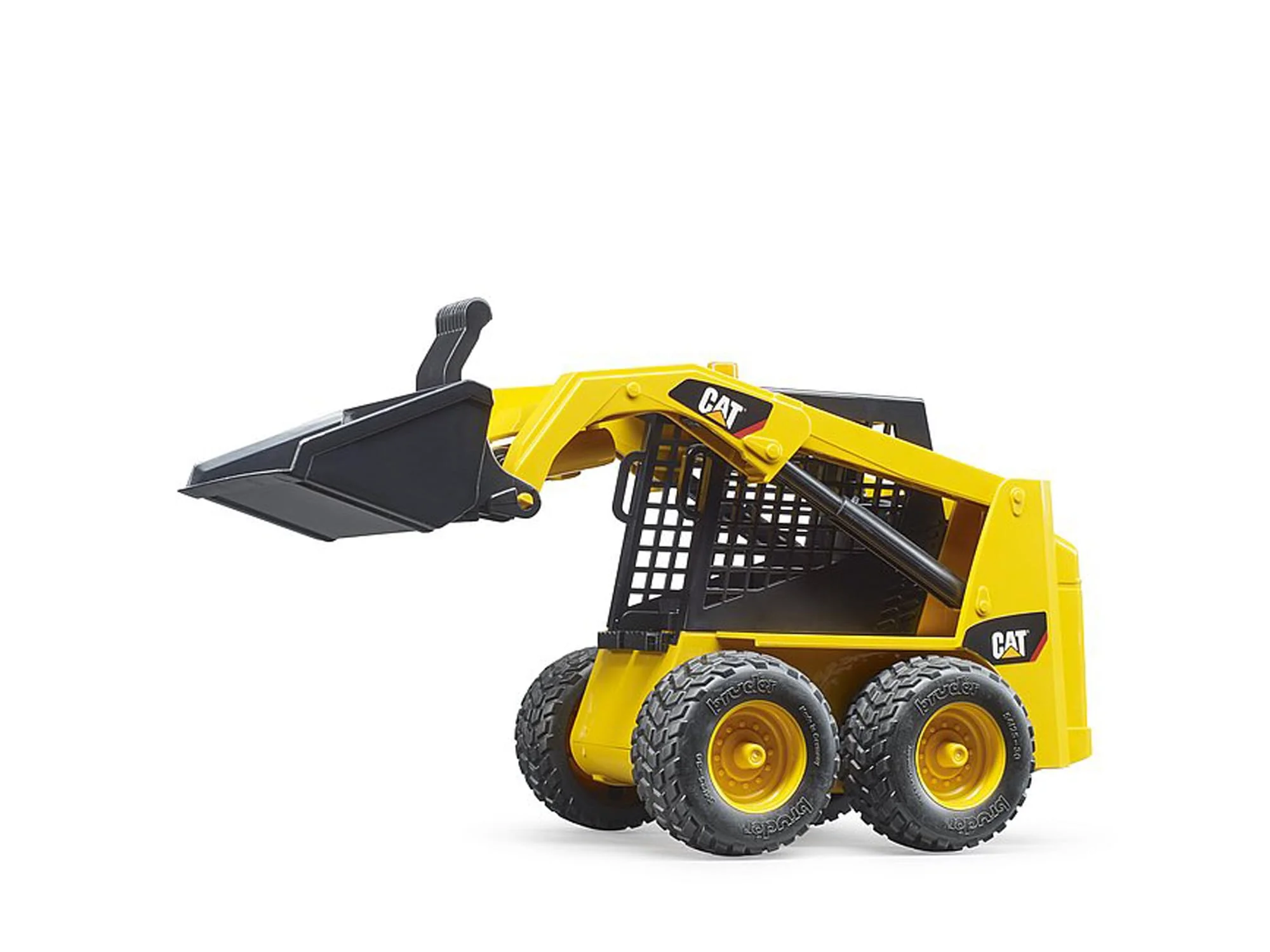 bruder 02481 - Cat Kompaktlader - 1:16 Fahrzeug, Frontschaufel, Baustelle, Baufahrzeug, Baumaschine, Spielzeug, Schwarz / Gelb - Image 4