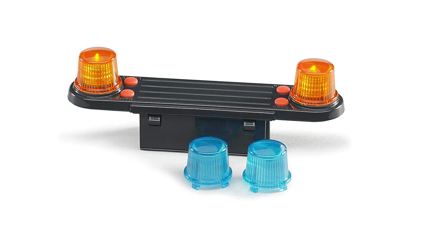 bruder 02801 - Zubehör Light & Sound Modul Trucks mit 4 Funktionen, Batterien - 1:16 Motorengeräusch Polizei-Sirene Feuerwehr Rettungsdienst LKW Abschlepper Sprinter Müllabfuhr Schneeräumer