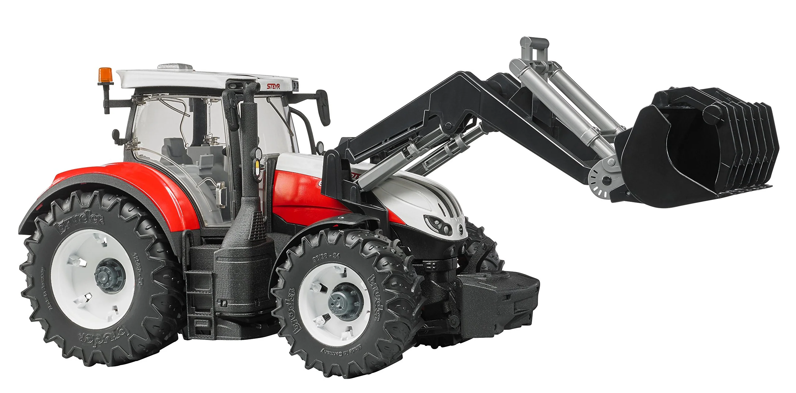 bruder 03181 - Steyr 6300 Terrus CVT mit Frontlader - 1:16 Bauernhof Landwirtschaft Traktor Trecker Schlepper Bulldog bworld Spielzeug Fahrzeug - Image 2