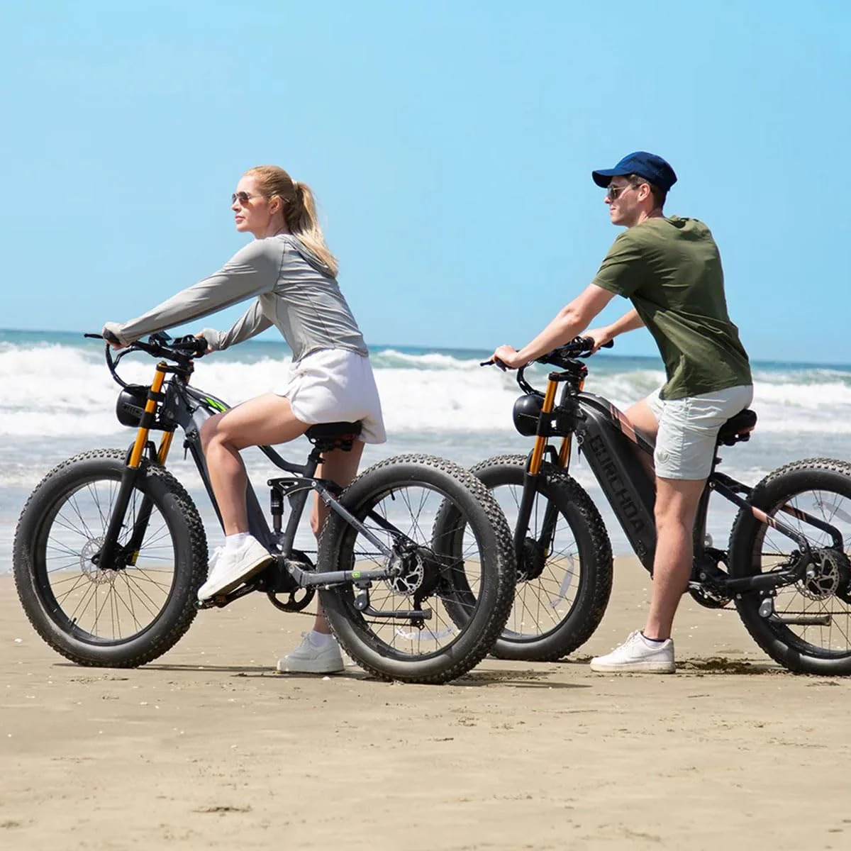 BURCHDA RX80 Elektrisches Mountainbike für Erwachsene, 26 Zoll 4.0 Fat Tire, 48V20AH Batterie 7-Gang Öl-Doppelbremse, Dual Shock Absorption Elektrofahrrad mit Unterstützung,Mit Heckklappenrahmen - Image 10