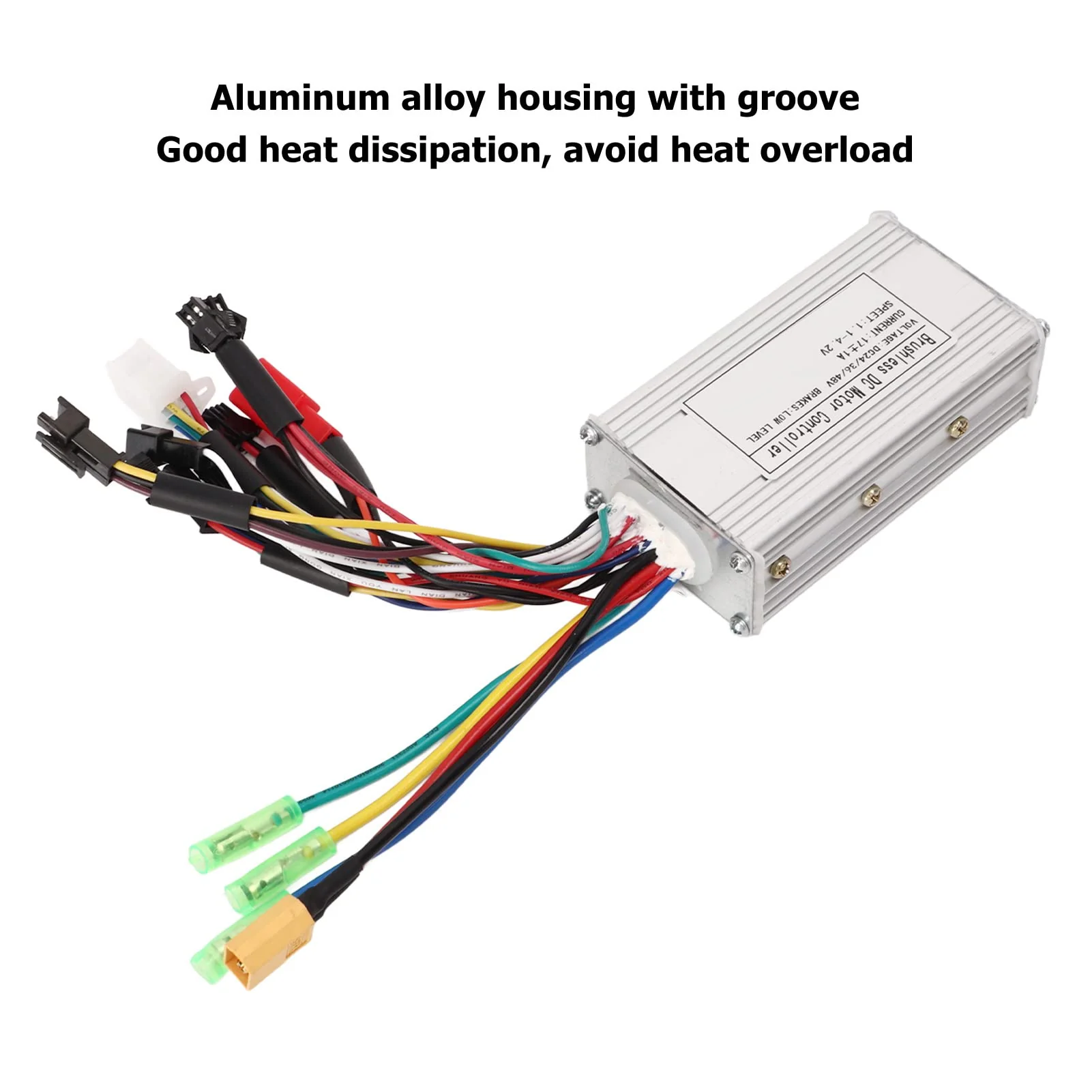 BuyWeek Elektrofahrrad Brushless Motor Controller, 24V 36V 48V 17A 3 Modus Sinuswelle Controller Bürstenloser Motor Controller für E-Bike Elektroroller - Image 5