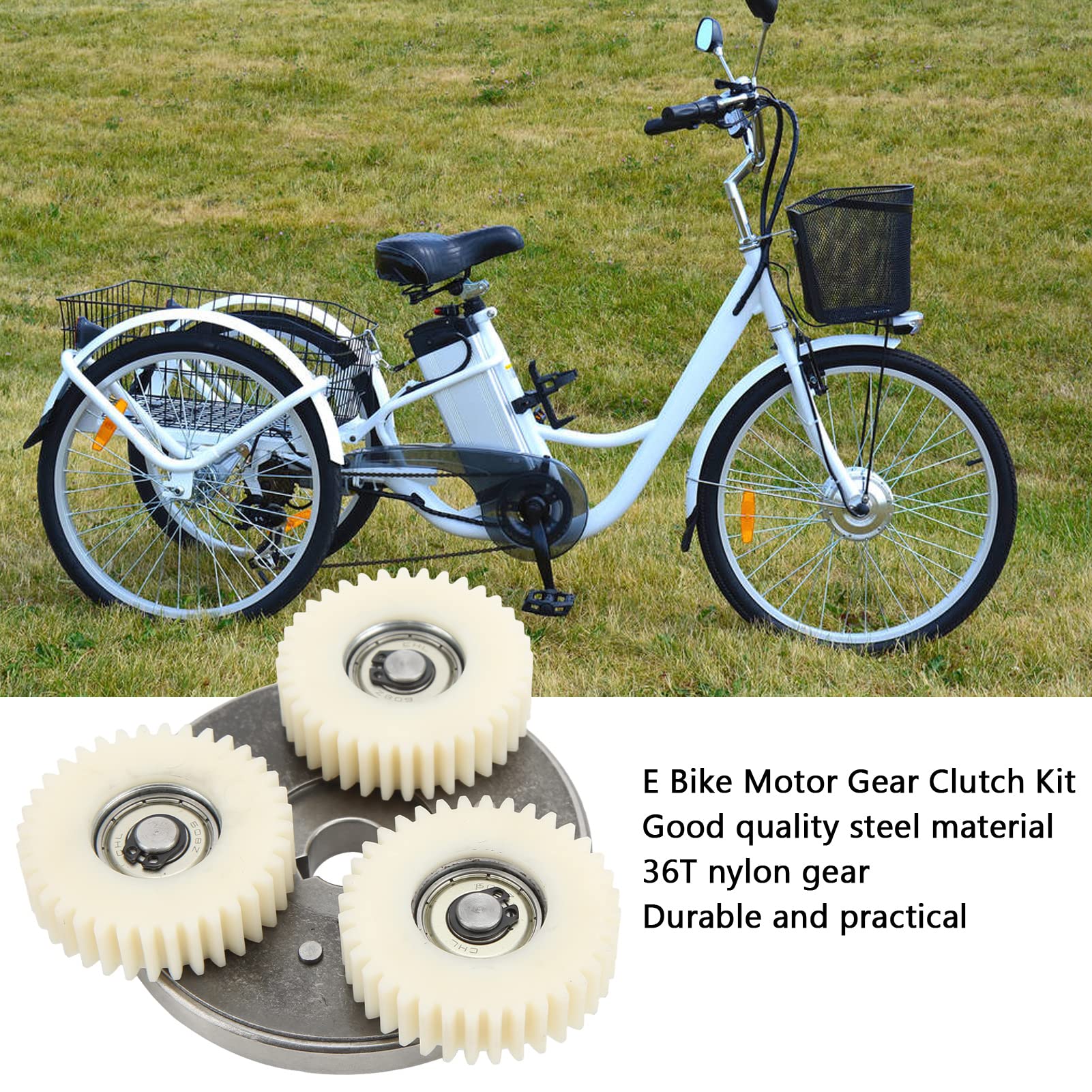 BuyWeek Elektrofahrrad Motor Zahnräder Kupplungssatz, 36T Planetary Nylonzahnräder und 88mm Kupplung, Kompatibel mit Bafang Elektrofahrrad 500W-750W Motor - Image 7