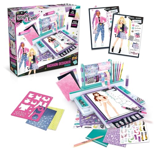 Canal Toys- Style 4 ever OFG 232- Modedesigner-Studio für Kinder: Komplettes Bastel- und Gestaltungsset mit echten Stoffen & Accessoires - für kleine Modebegeisterte, 1 Set, mehrfarbig - Image 8