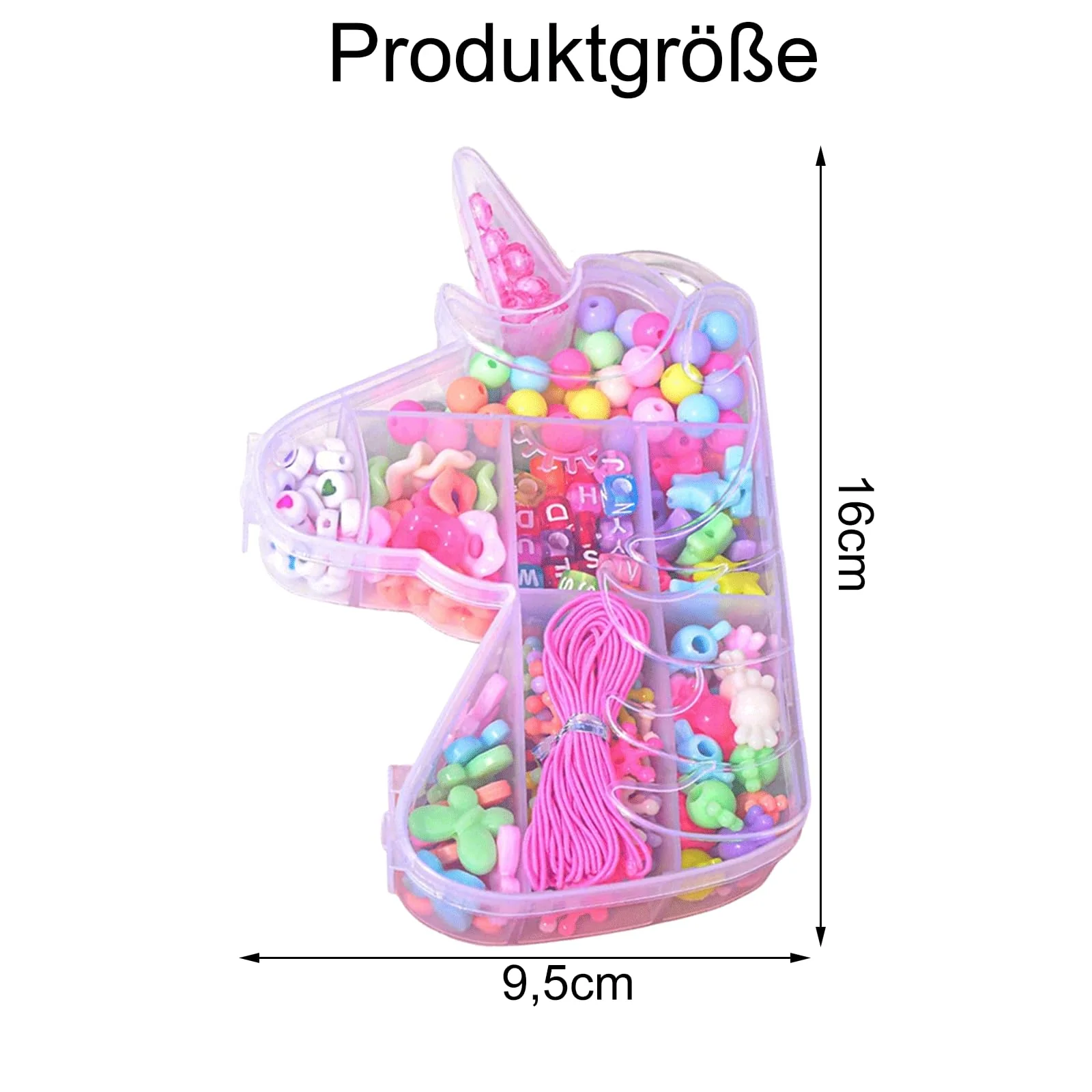 Canollo Armbänder Selber Machen, 210 Stück Bunte Perlen Set, Perlen zum Auffädeln Kinder Schmuck, Bastelset Kinder ab 6 Jahr DIY Perlen zum Auffädeln, DIY Bracelet Making Basteln für Mädchen - Image 7