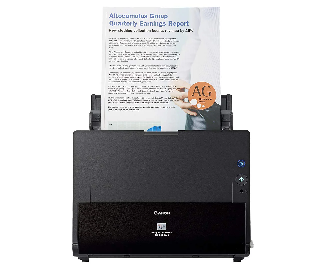 Canon DR-C225 II - imageFORMULA Dokumentenscanner (Duplex, Einzug, Farbe, 600dpi, 25 Seiten/Min, PDF OCR, kompakt, schwarz) - Image 11