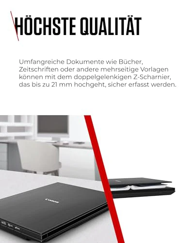 Canon Lide 400 Scanner (A4-Flachbett, CIS Sensor, 4,800 x 4,800 DPI, USB-Stromversorgung, 5 Scan-Buttons, Halter für senkrechte Aufstellung) schwarz - Image 11