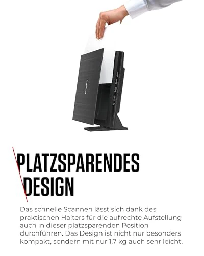Canon Lide 400 Scanner (A4-Flachbett, CIS Sensor, 4,800 x 4,800 DPI, USB-Stromversorgung, 5 Scan-Buttons, Halter für senkrechte Aufstellung) schwarz - Image 12
