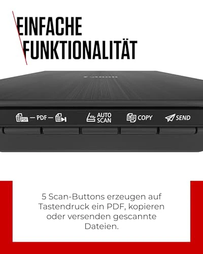 Canon Lide 400 Scanner (A4-Flachbett, CIS Sensor, 4,800 x 4,800 DPI, USB-Stromversorgung, 5 Scan-Buttons, Halter für senkrechte Aufstellung) schwarz - Image 19