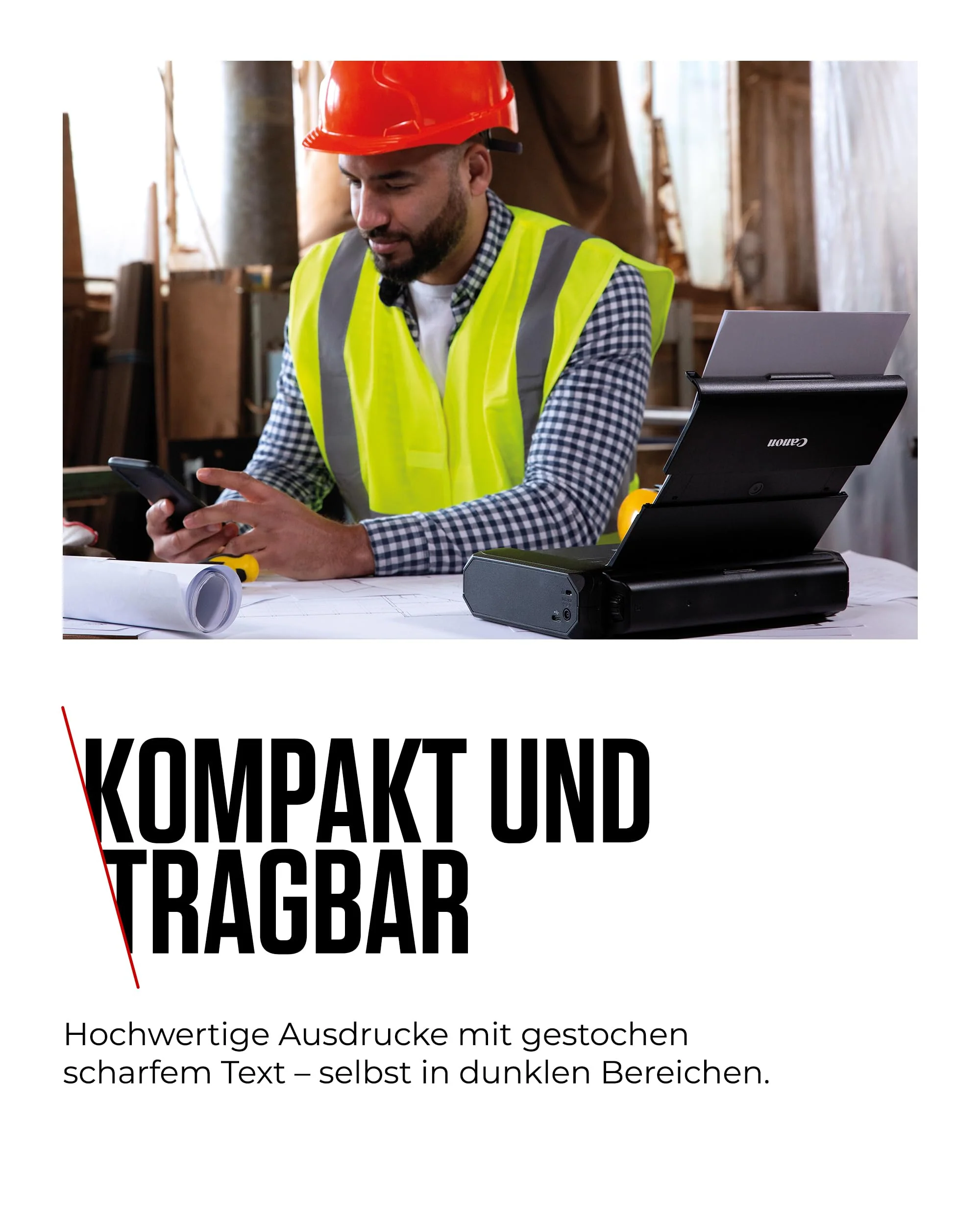 Canon MAXIFY BX110 Mobiler Drucker – WLAN-Drucker mit wiederaufladbarem Akku, druckt bis A4 | Perfekt für Home-Office & unterwegs! Drucke kabellos von Laptop, PC, Smartphone Print App - Image 6