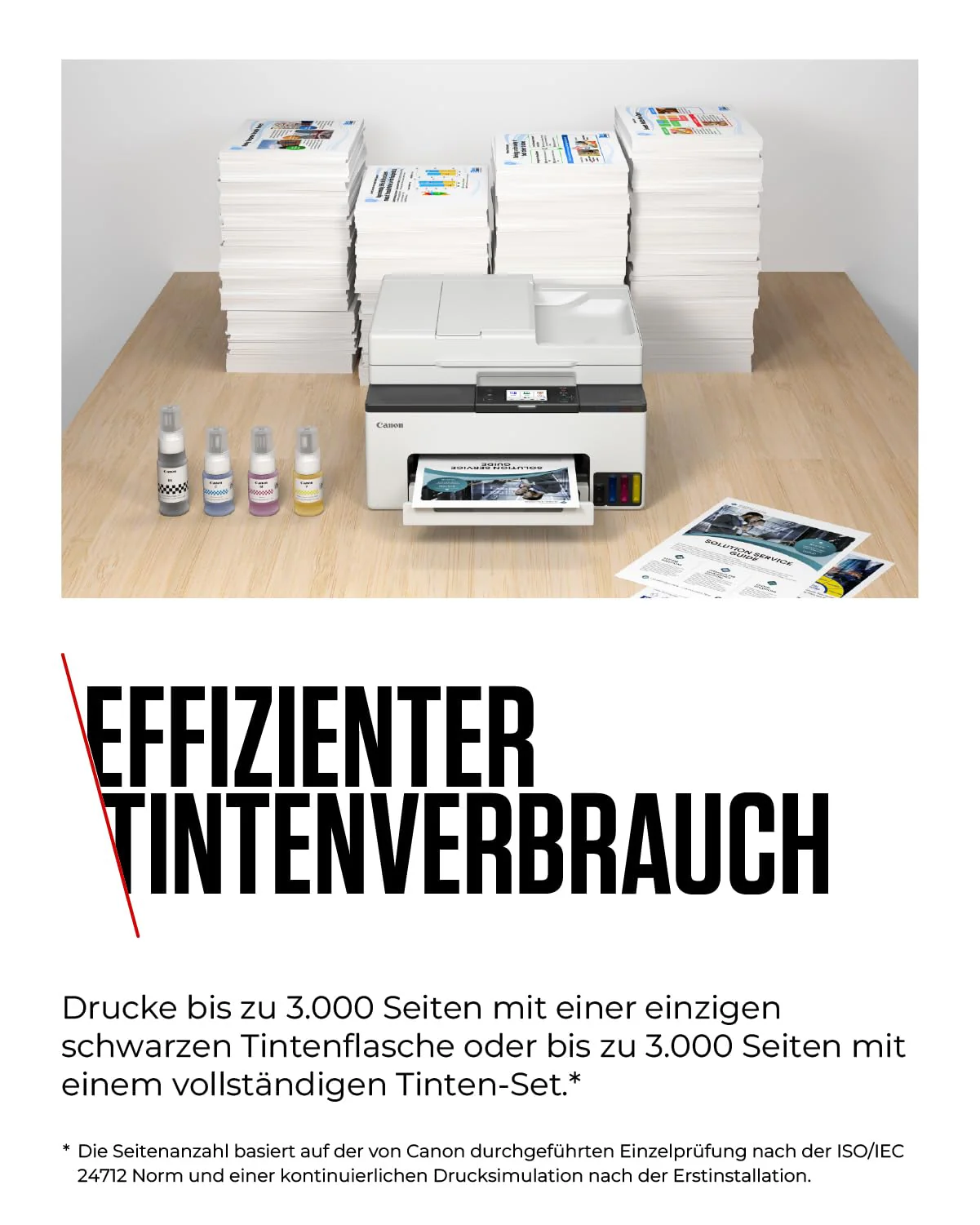 Canon MAXIFY GX2050 Tintenstrahldrucker 4-in-1 Multifunktionsgerät DIN A4 (Drucker, Scanner, Kopierer, Fax, ADF, 600x1200 DPI, WLAN, USB, Duplexdruck, 250 Blatt Kassette) Enthält 6 x Tintenflaschen - Image 6