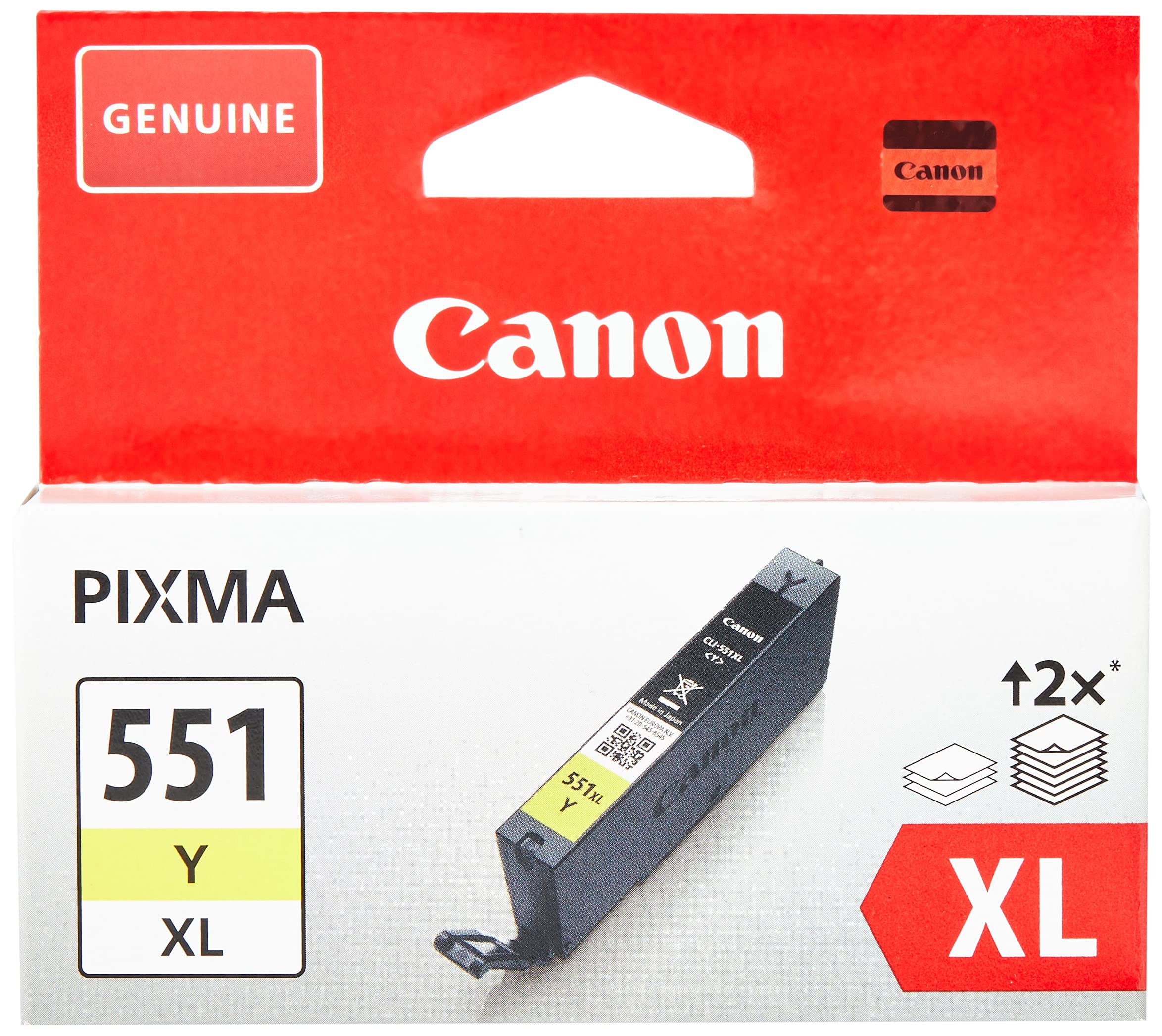 Canon Originaltinte CL-551 Y XL, Größe XL, Gelb, Recyclebare Verpackung - Image 3