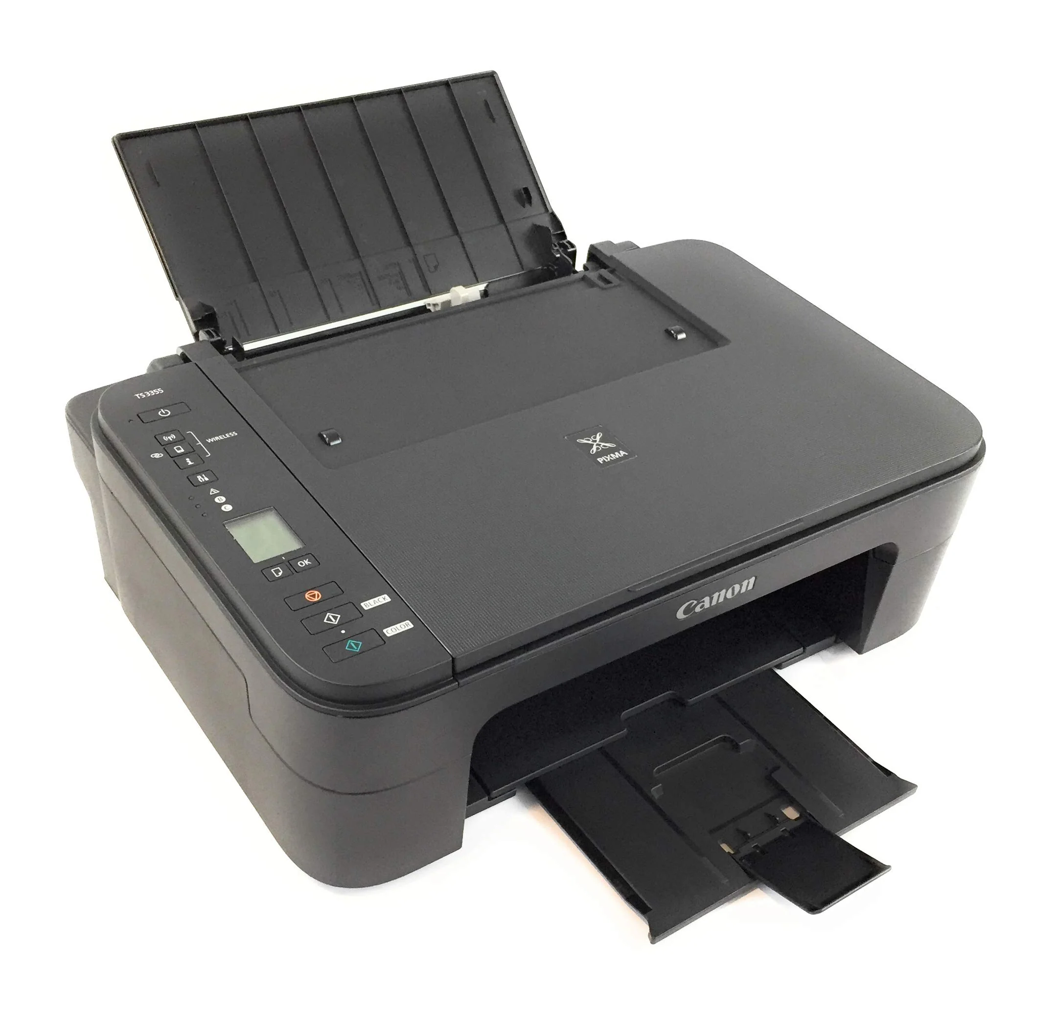 Canon PIXMA TS3355 Drucker Farbtintenstrahl Multifunktionsgerät DIN A4 (Scanner, Kopierer, 4.800 x 1.200 DPI, WLAN, USB, Apple AirPrint, PIXMA Cloud-Link), schwarz - Image 3