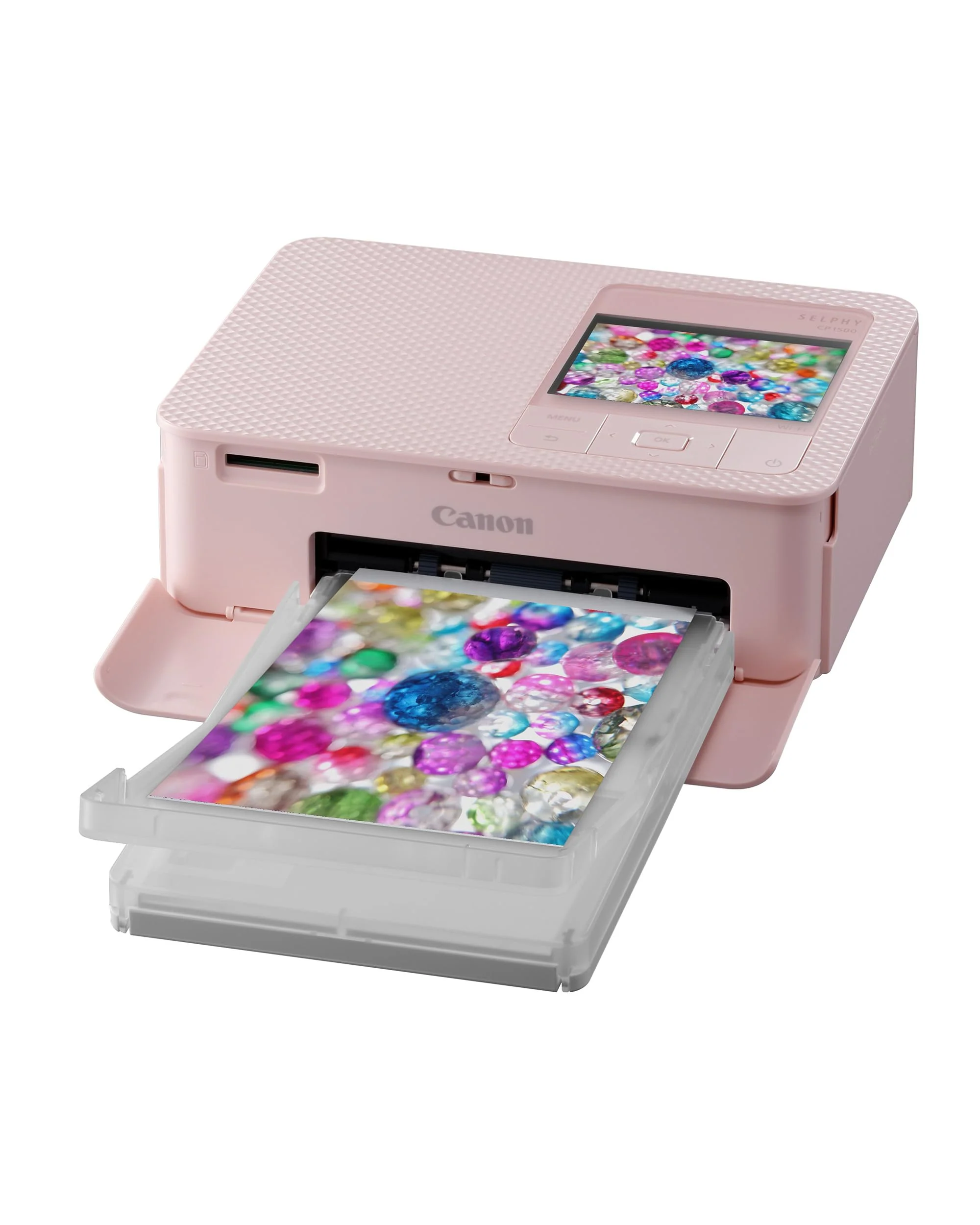 Canon SELPHY CP1500 Kompakter Fotodrucker – Drahtloses Drucken, Langlebige Fotos, USB-C & SD-Kartenanschluss – Perfekt für Scrapbooks und Fotoalben (Rosa)