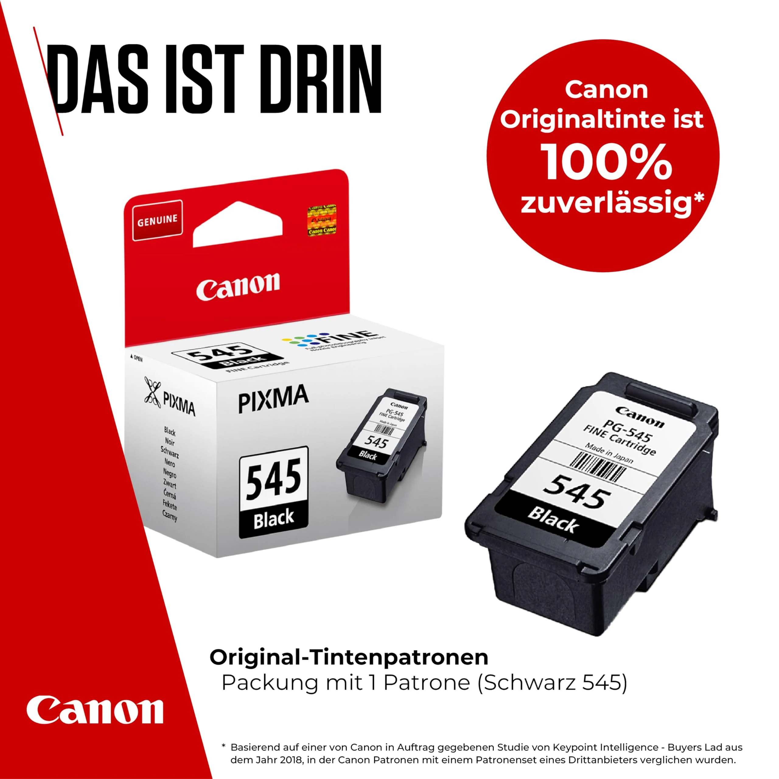 Canon Tinte - PG-545 Original-Tintenpatrone Schwarz - (1 x Patrone) - Kompatibel PIXMA Druckern - Image 6